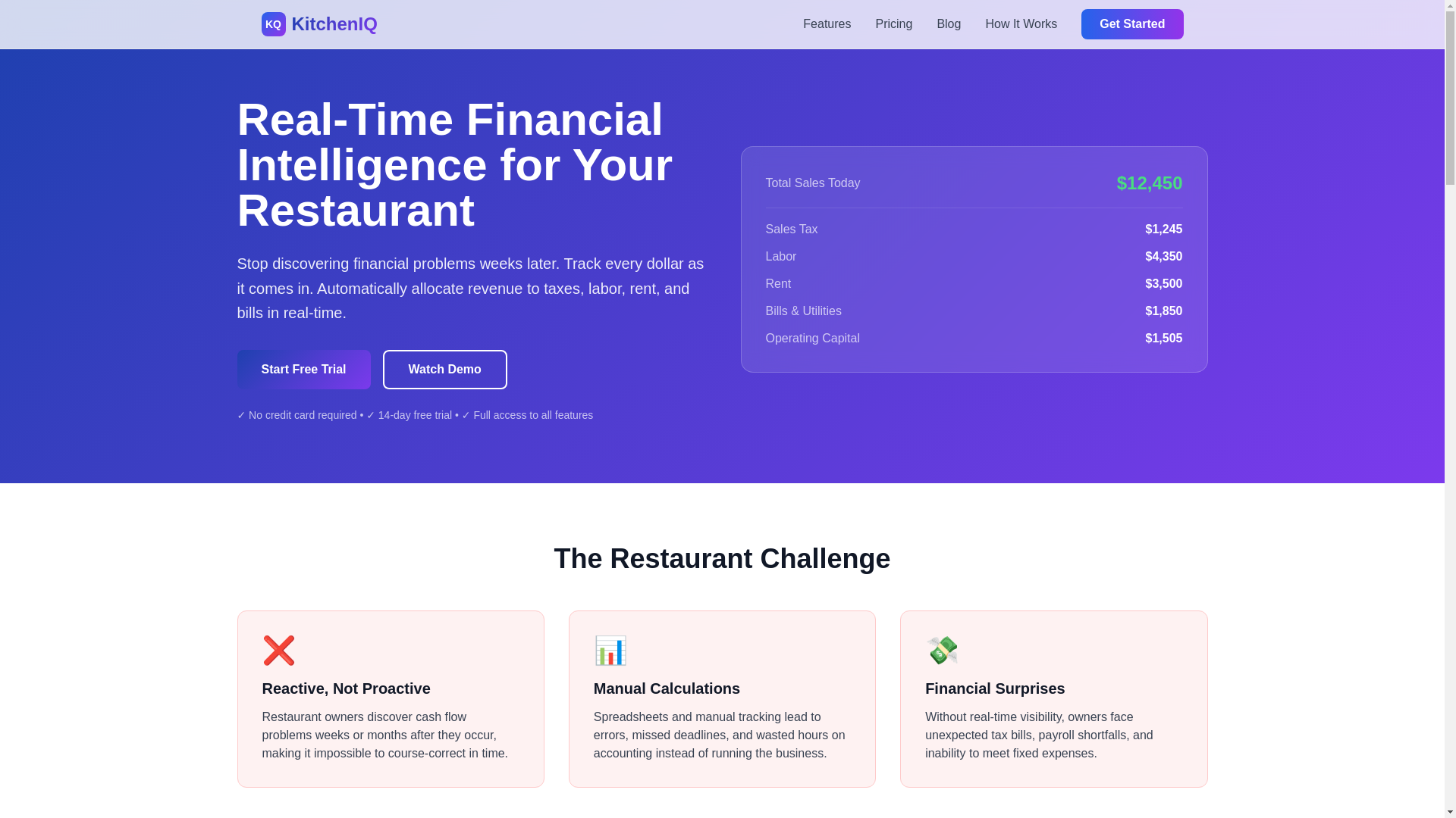 website screenshot of https://kitckeniq.com/