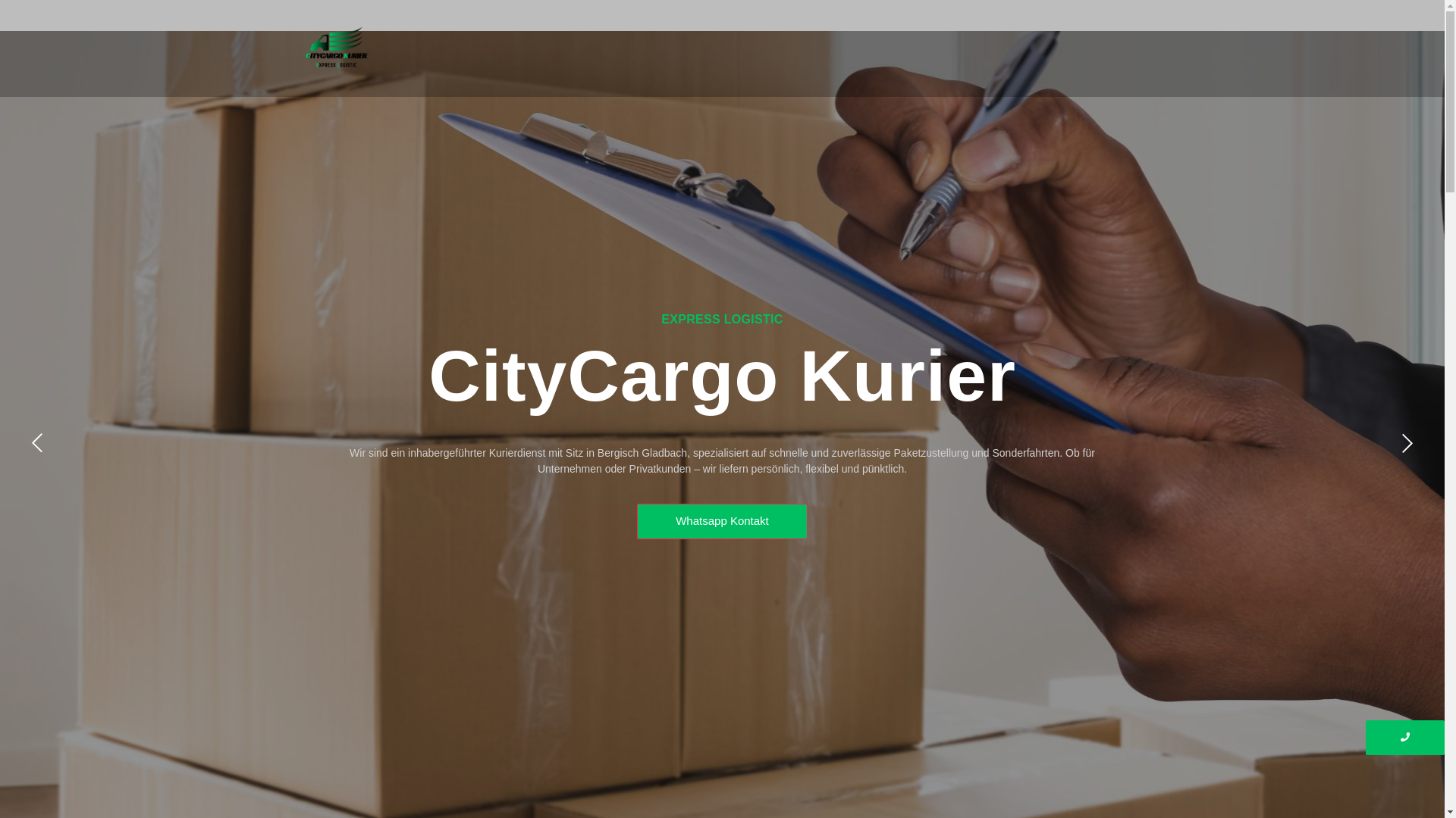 website screenshot of https://citycargo-kurier.de/