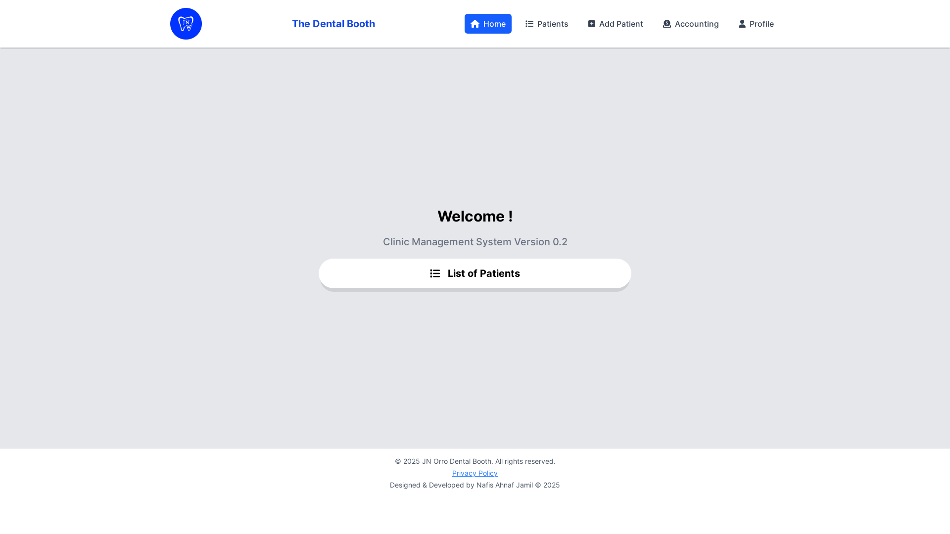 website screenshot of https://dentalbooth.pages.dev/