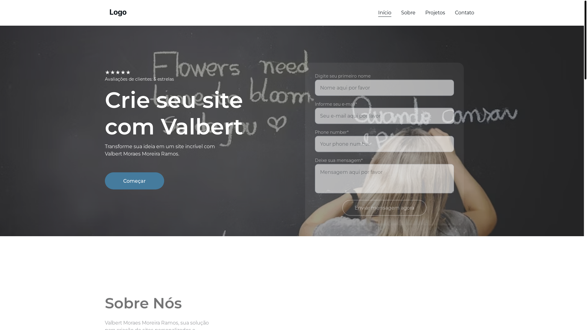 website screenshot of https://valbertltda.shop/