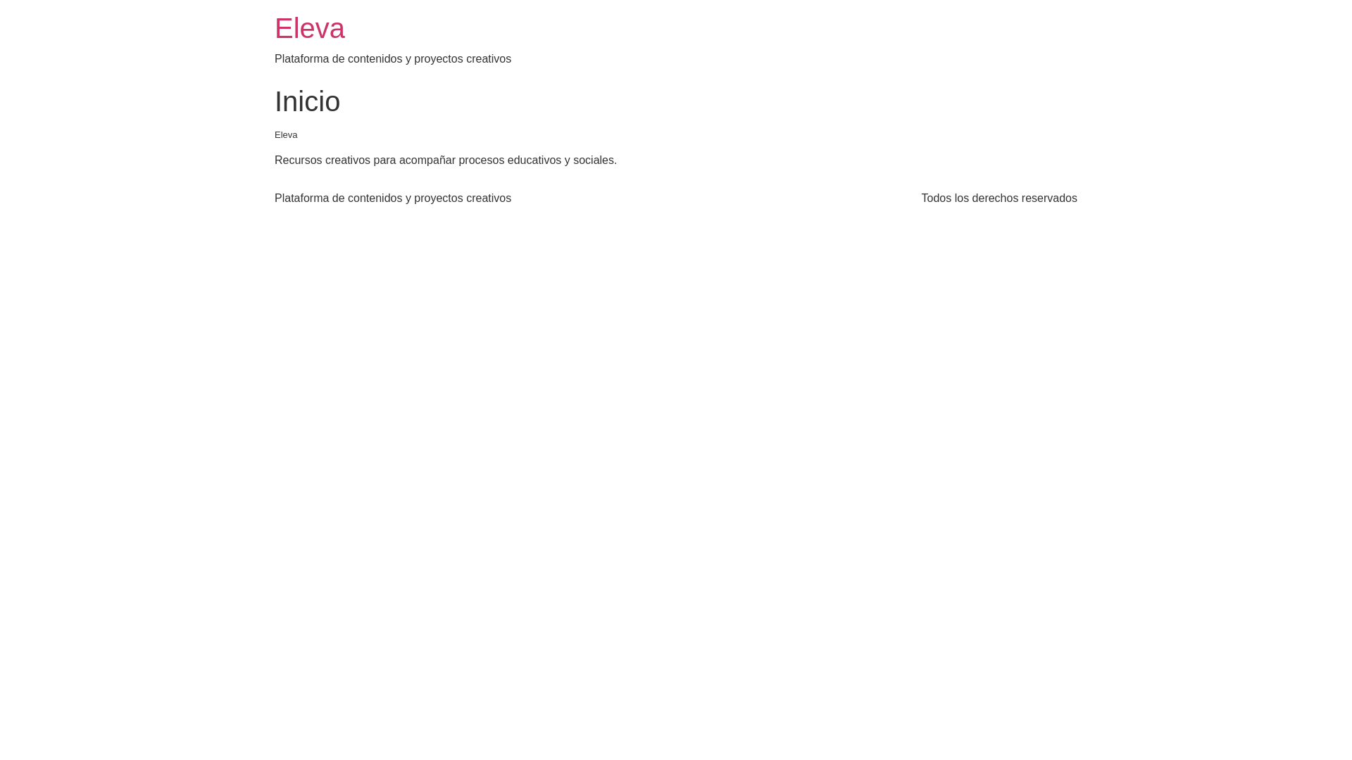website screenshot of https://eleva.ar/