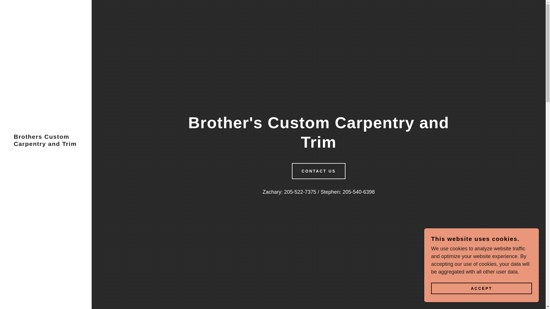 website screenshot of https://thebrotherscarpentry.com/