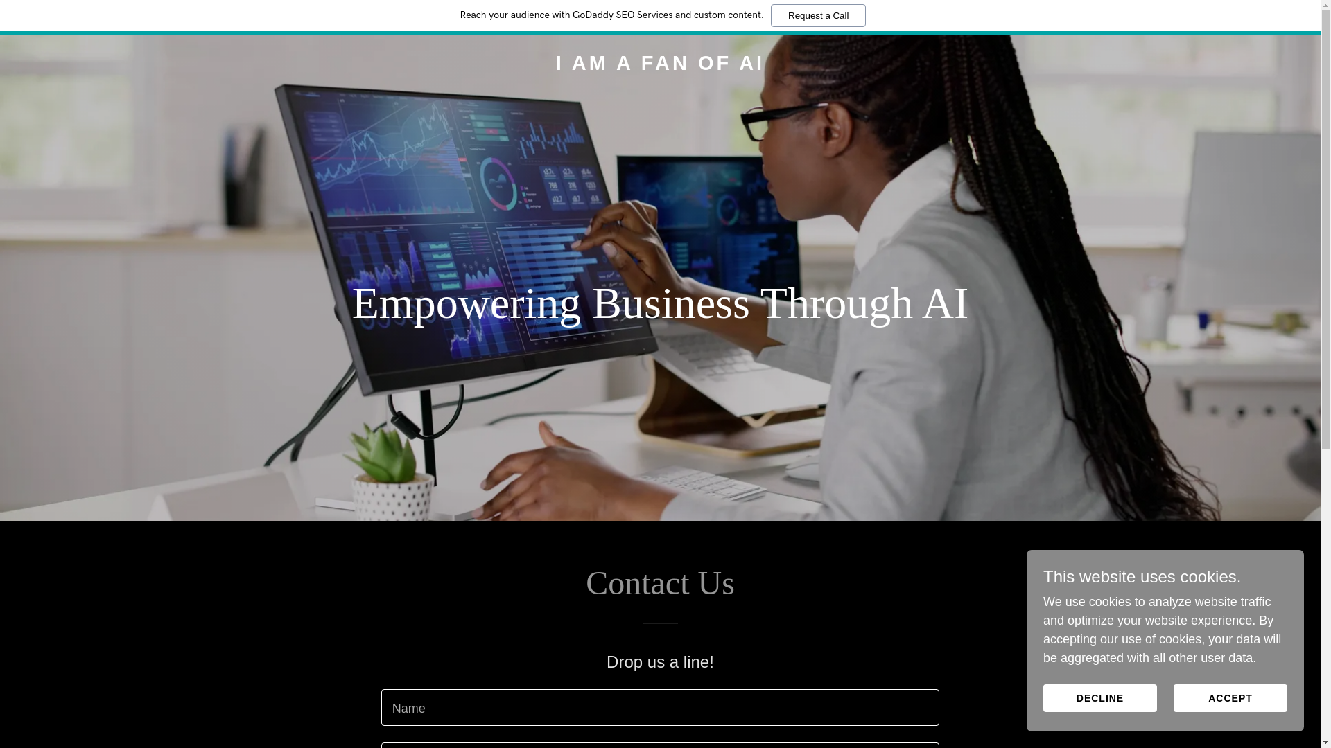 website screenshot of https://imafanofai.com/
