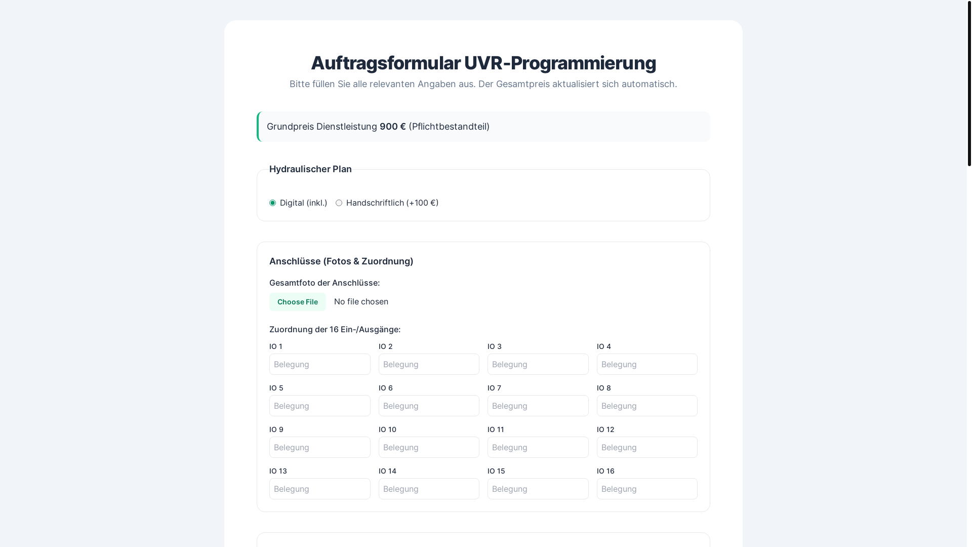 website screenshot of https://uvr-bestellsystem.pages.dev/