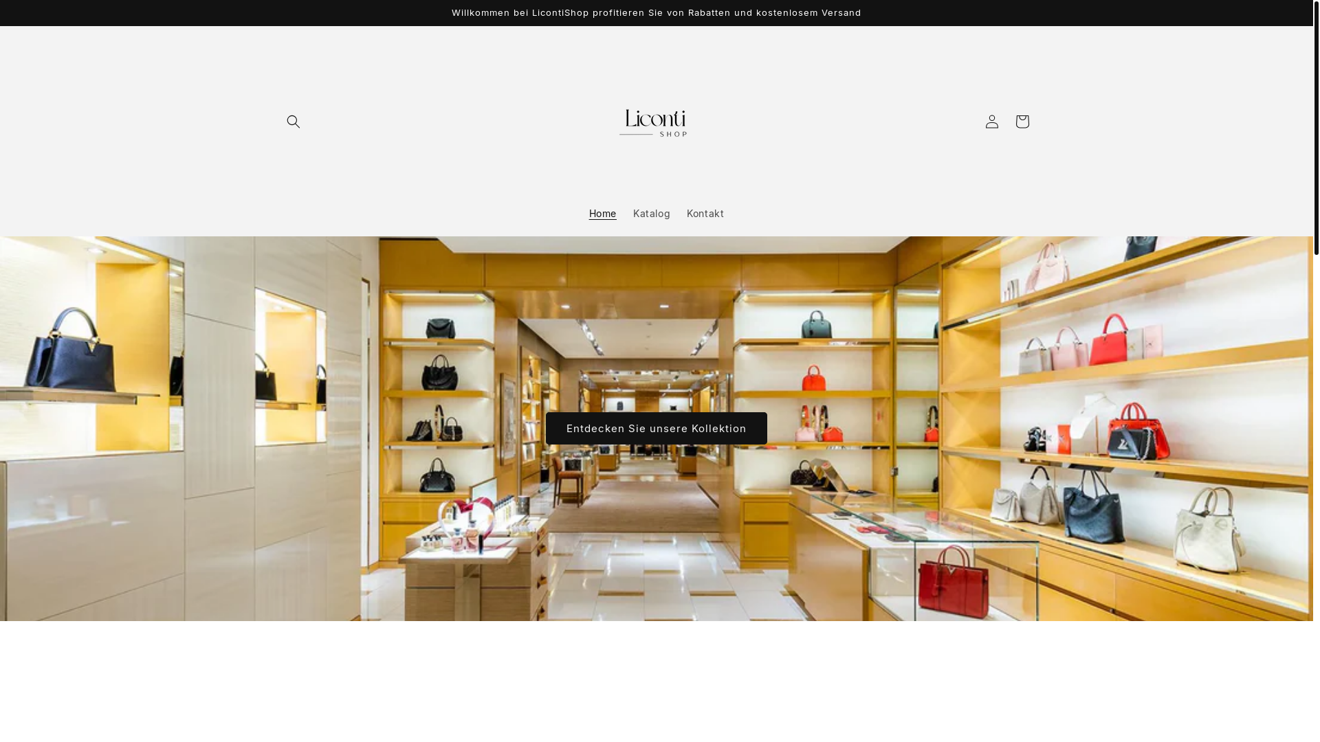 website screenshot of https://liconti-store.com/