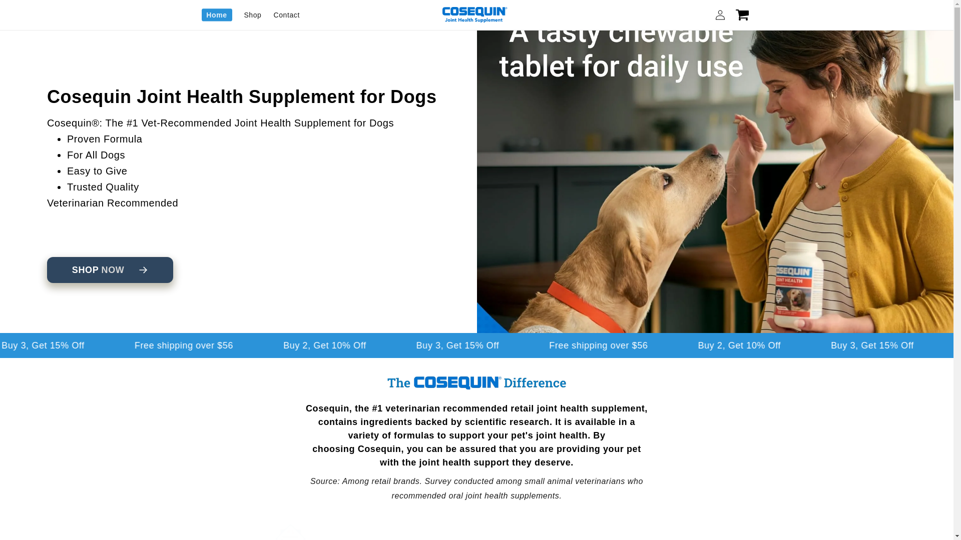 website screenshot of https://cosequin-jointhealth.site/