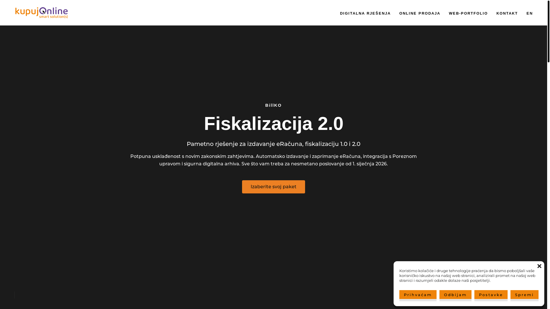 website screenshot of https://www.kupujonline.com/