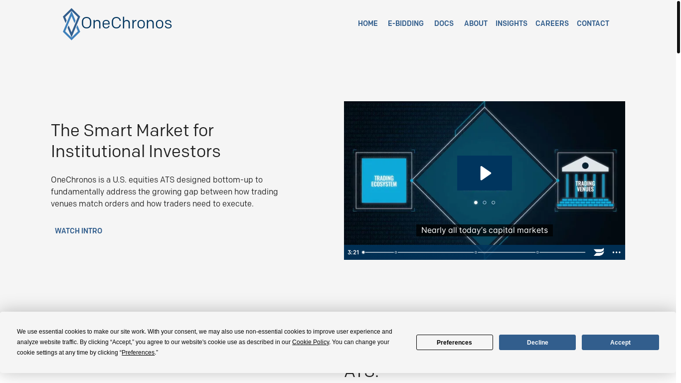 website screenshot of https://onechronos-site.pages.dev/