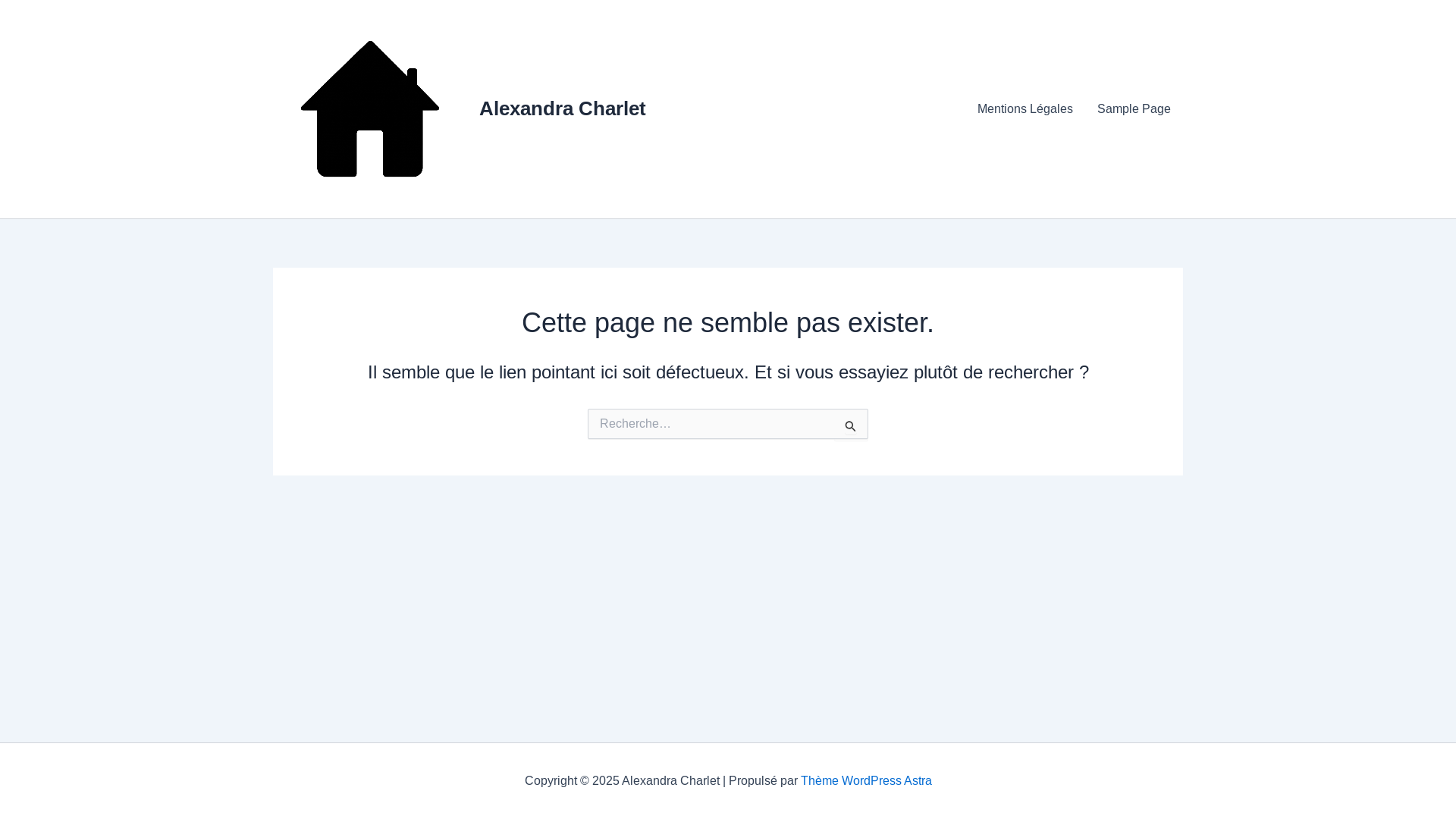 website screenshot of https://alexandracharlet.fr/
