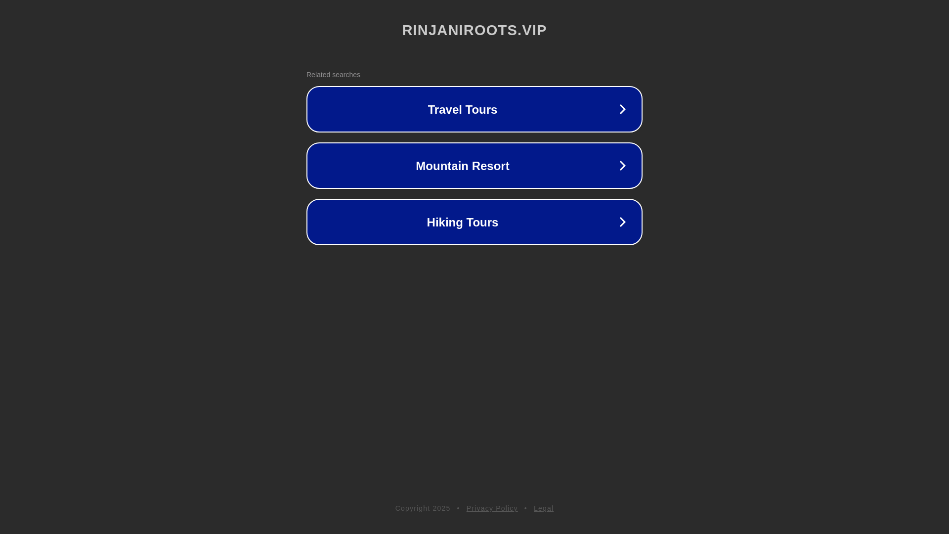 website screenshot of https://rinjaniroots.vip/