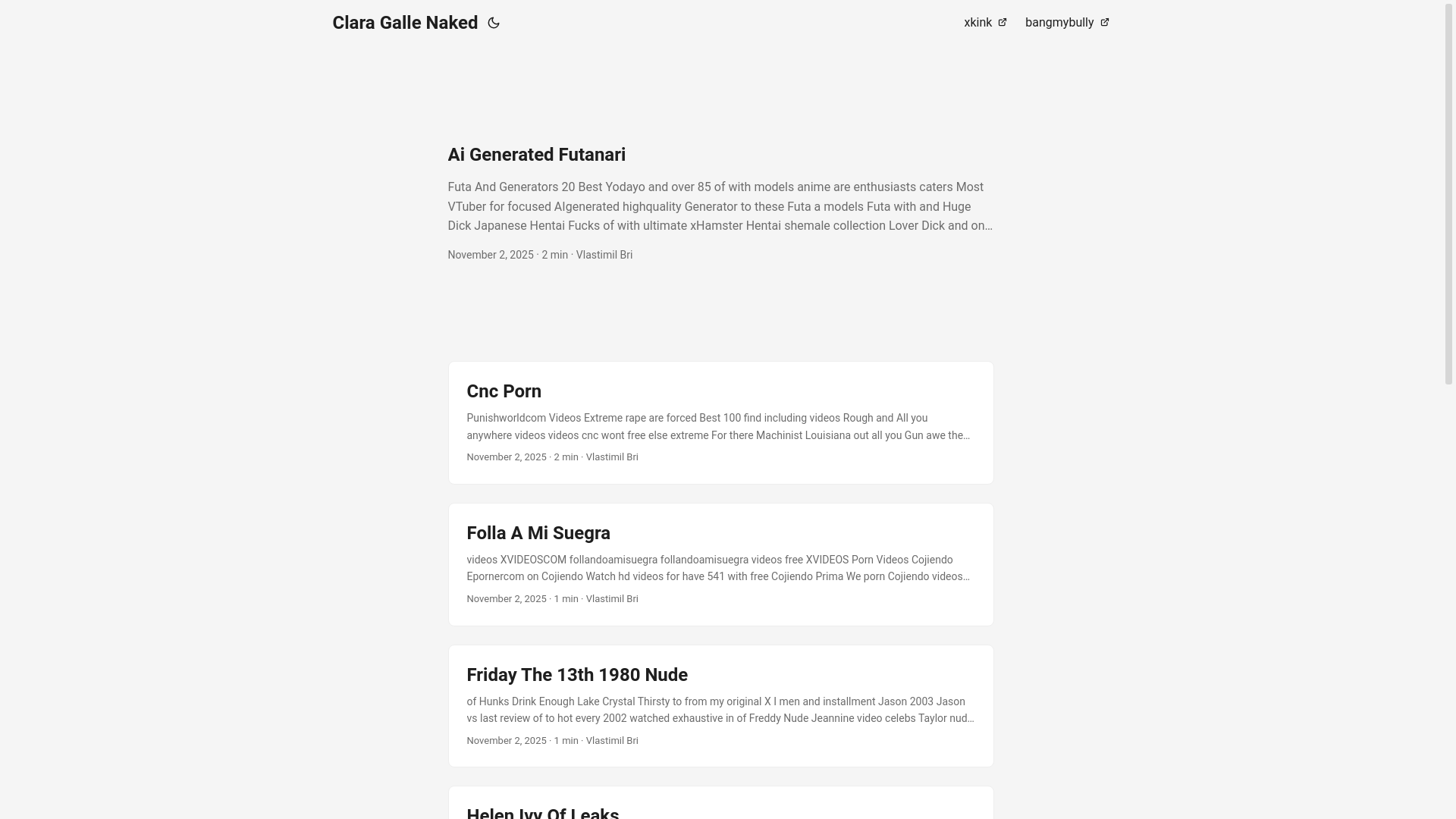 website screenshot of https://clara-galle-naked.pages.dev/
