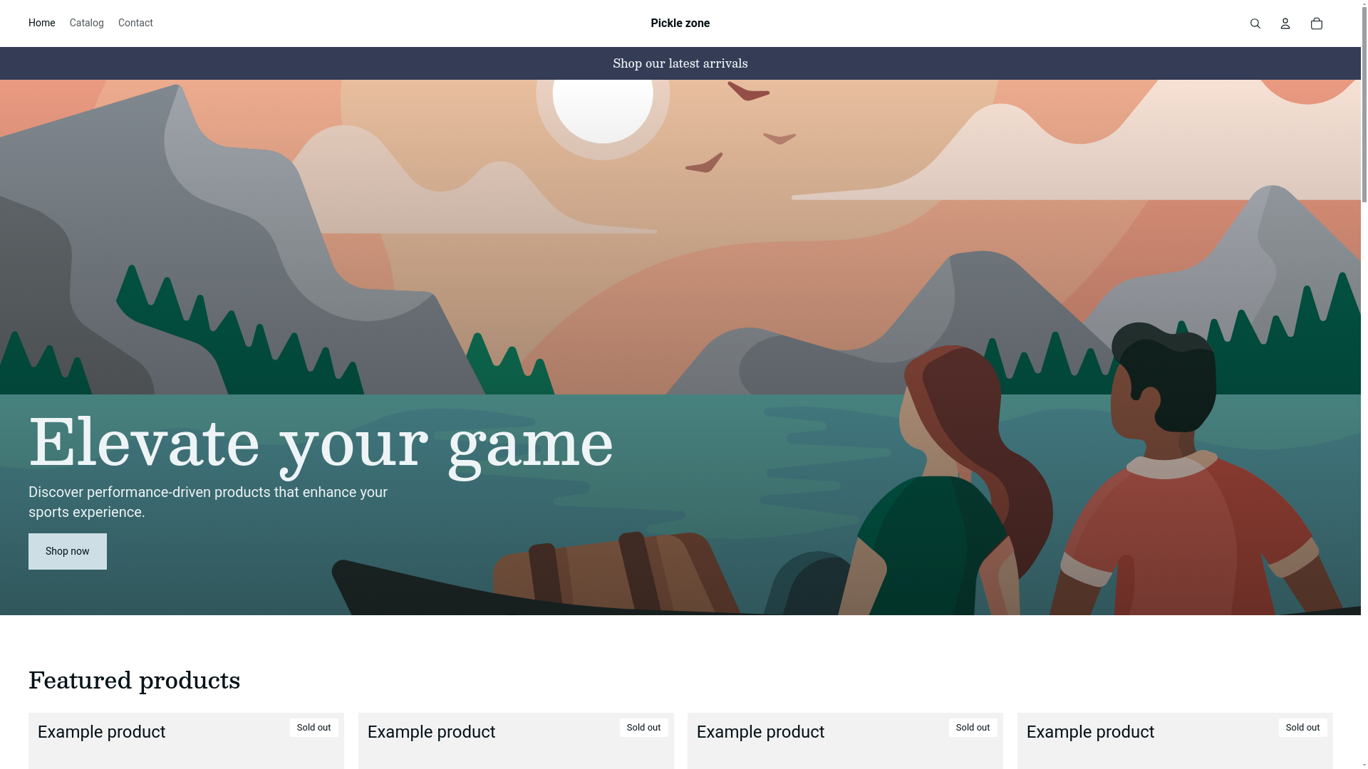 website screenshot of https://pickleboutique.ca/