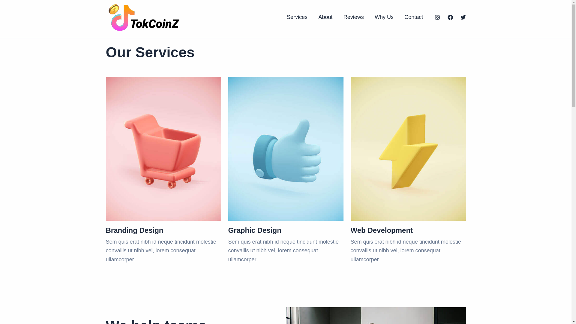 website screenshot of https://tokcoinz.com/