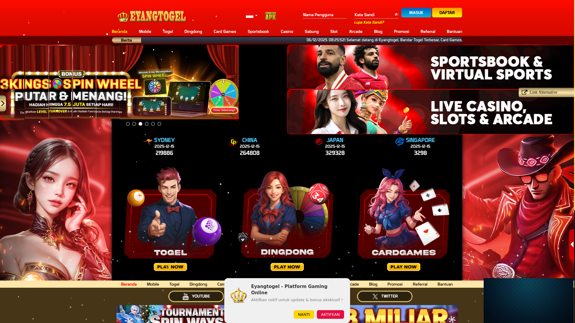 website screenshot of https://eyangayo.com/