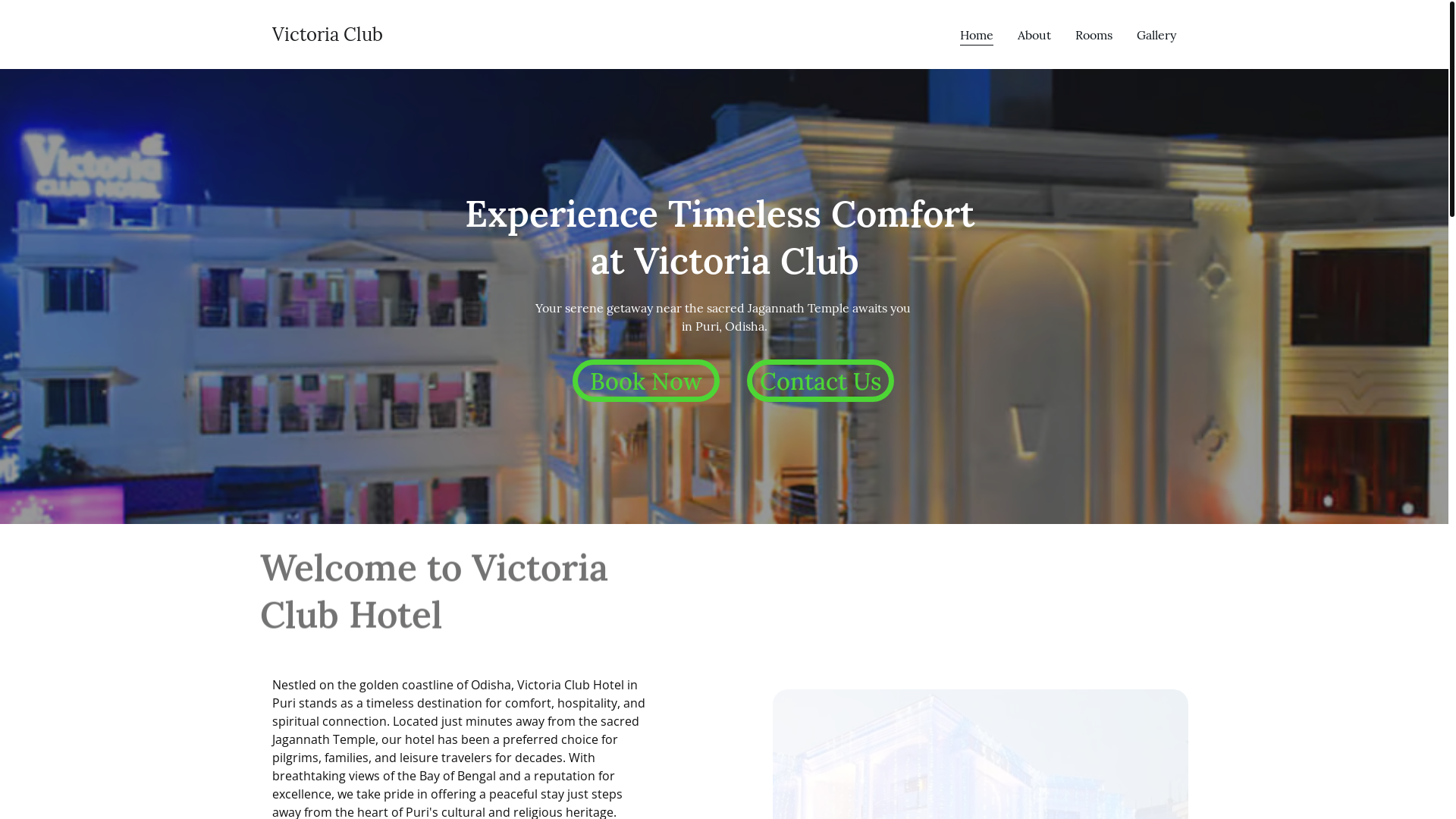 website screenshot of https://victoriaclubprimerbooking.site/