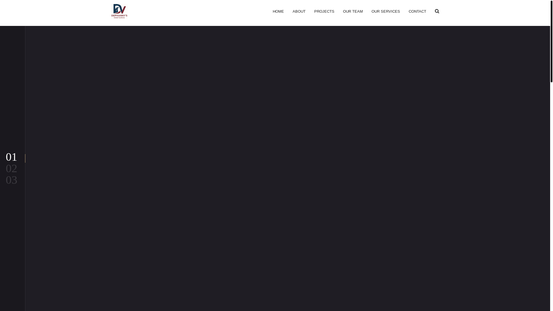 website screenshot of https://dephannysventures.com/