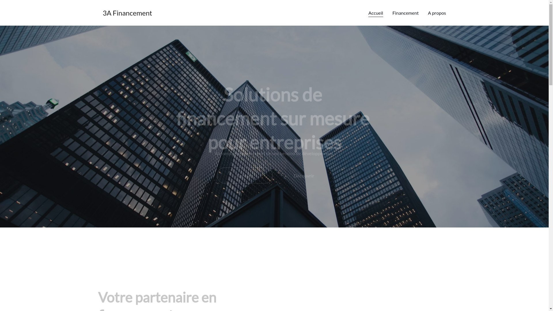 website screenshot of https://3afinancement.fr/