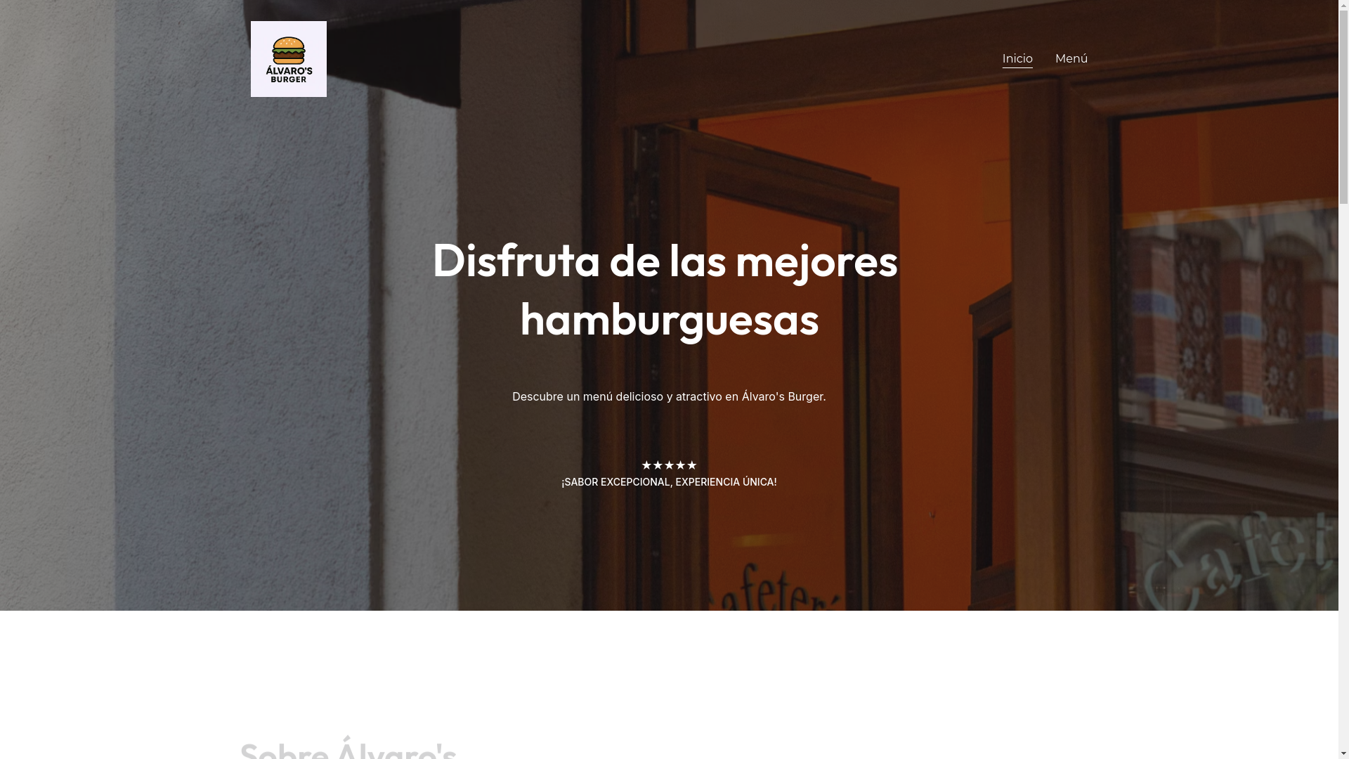 website screenshot of https://alvarosburger.com/