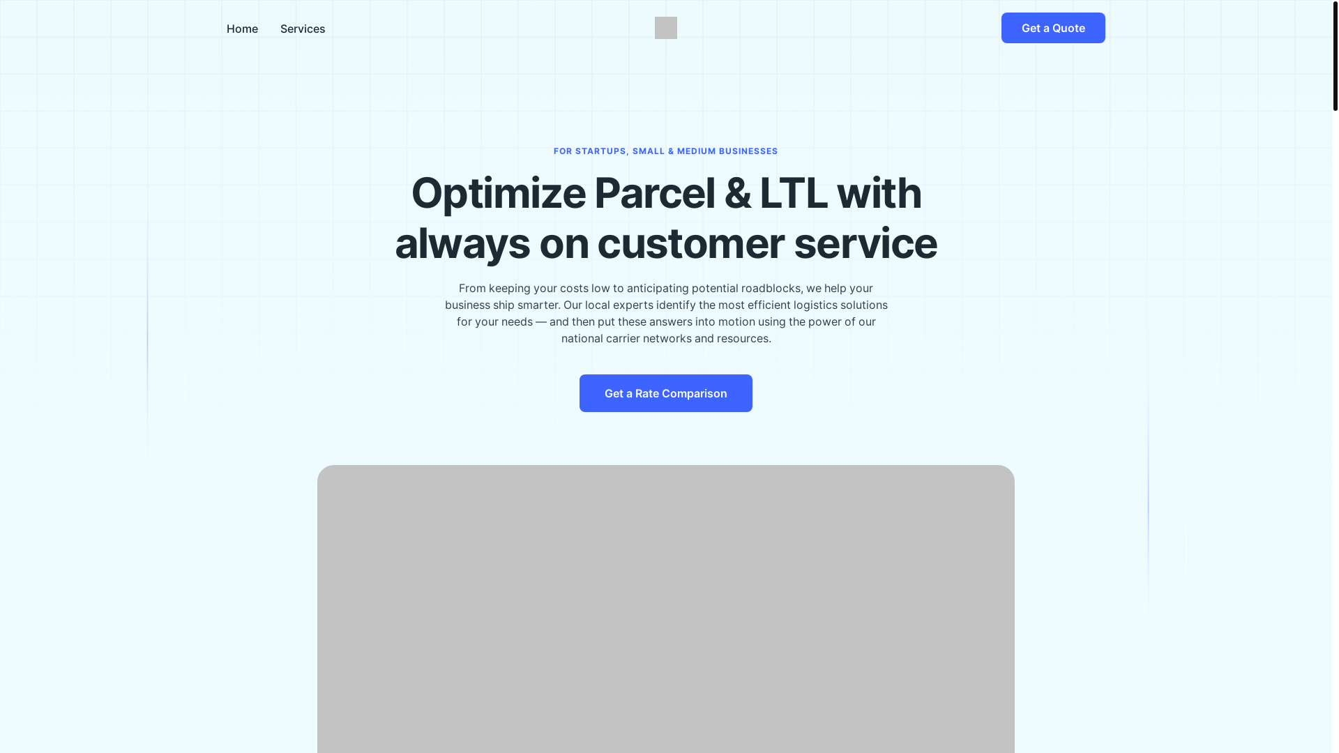 website screenshot of https://3plfreightfwd.com/