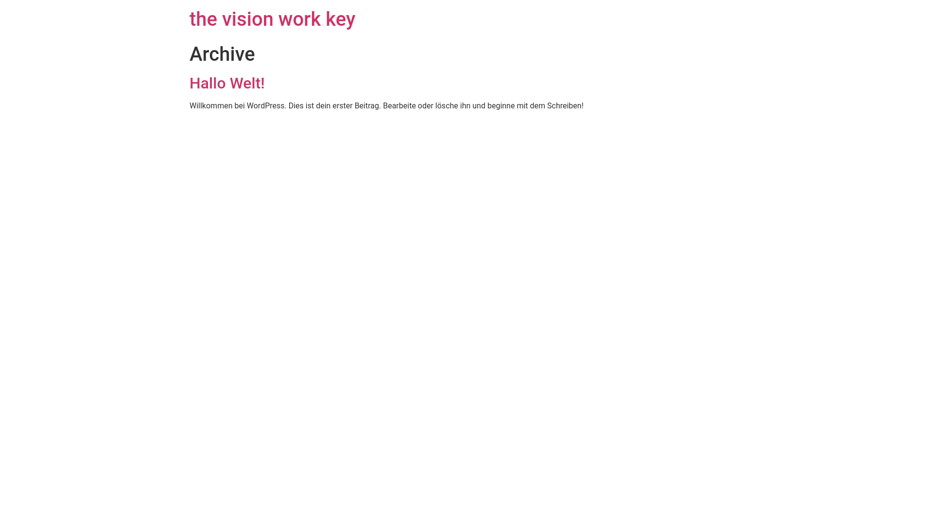 website screenshot of https://thevisionworkkey.de/