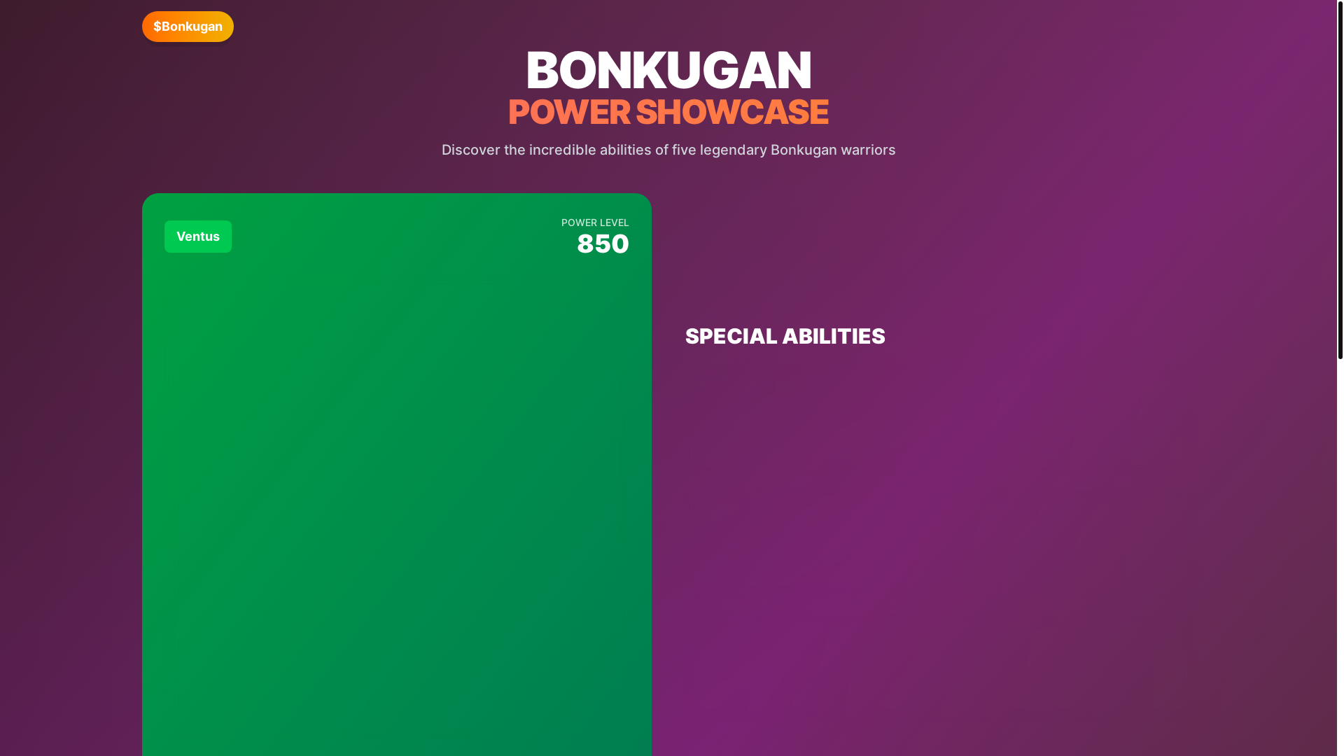 website screenshot of https://bonkugan.xyz/