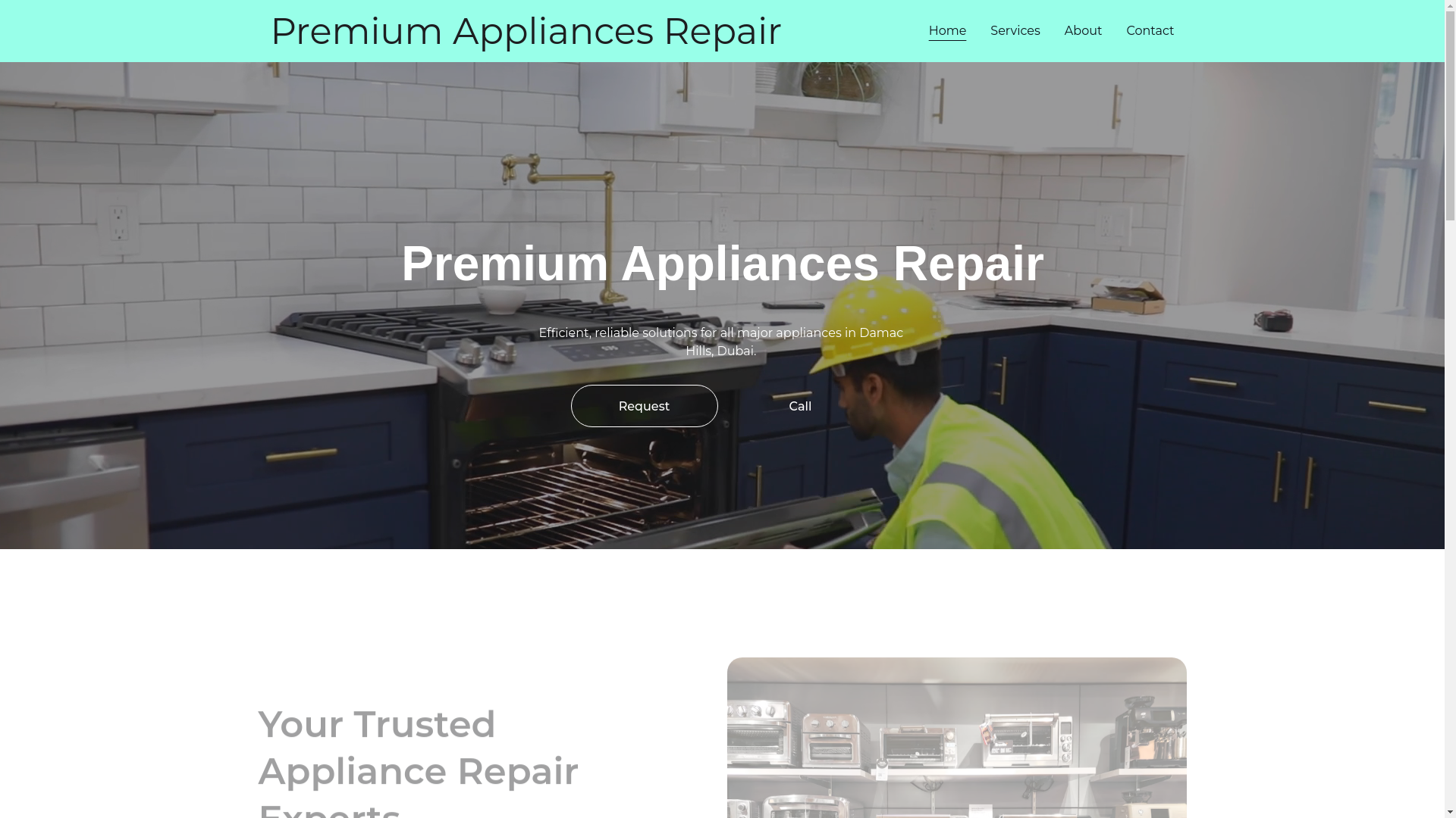 website screenshot of https://premiumappliancesrepair.today/