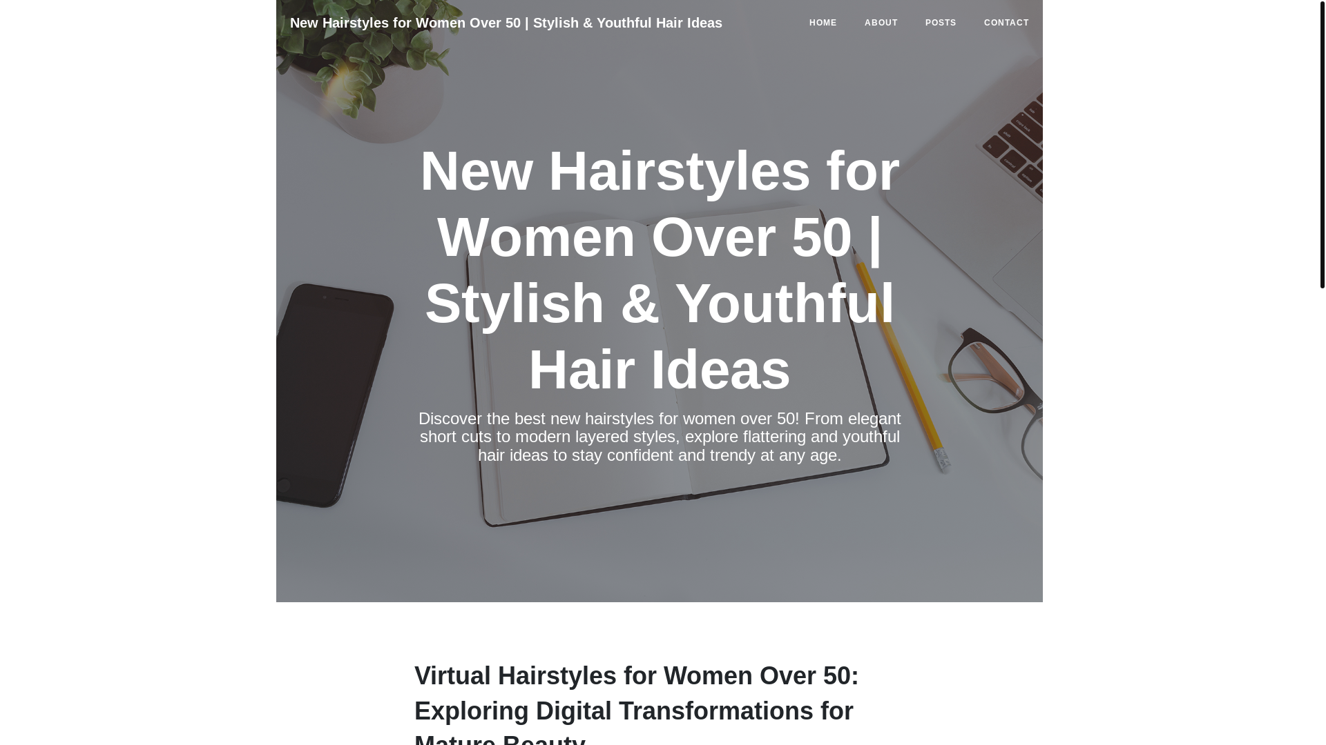 website screenshot of https://newhairstylesover50.pages.dev/