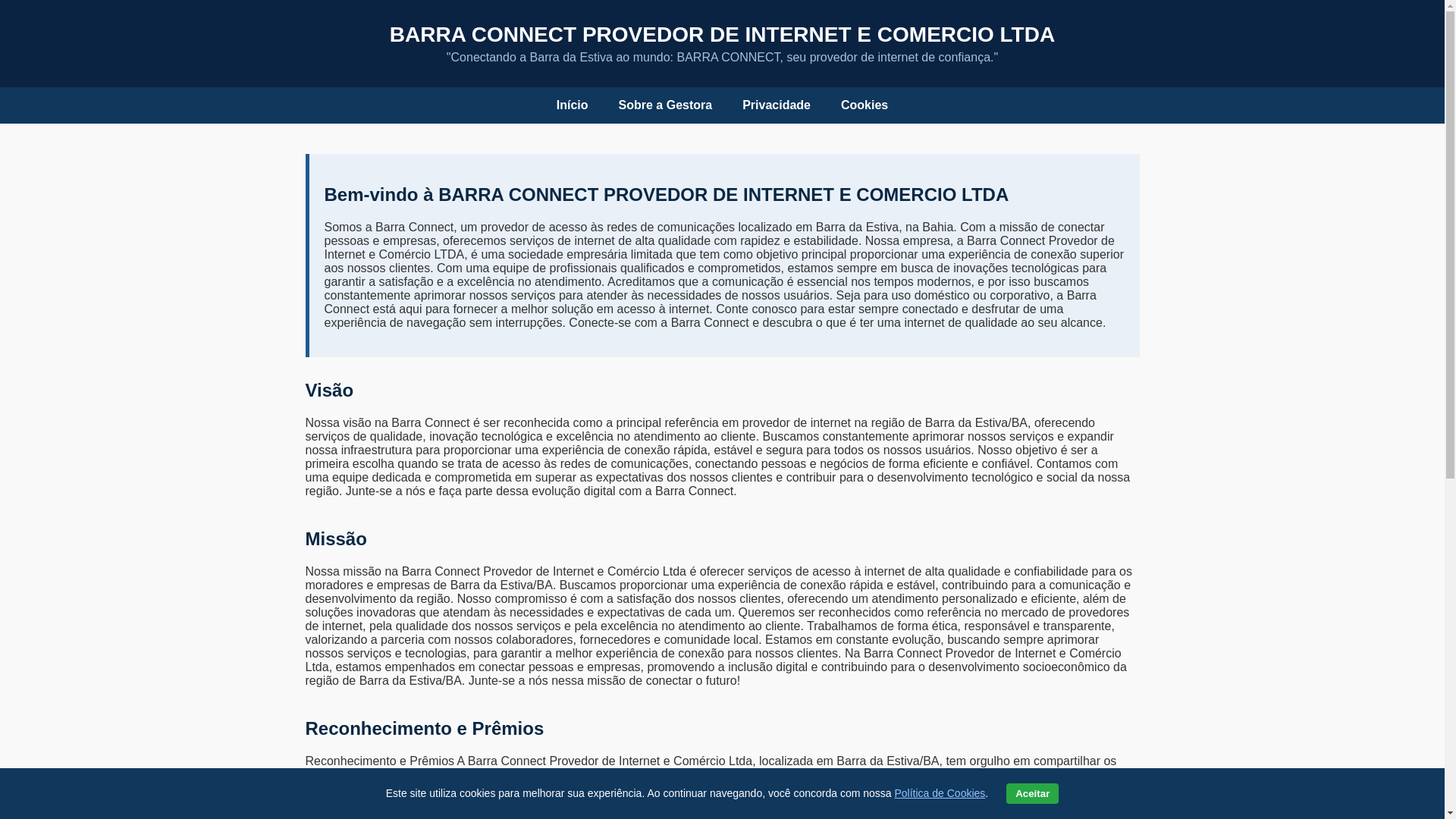 website screenshot of https://barraprovedointernetltda.shop/