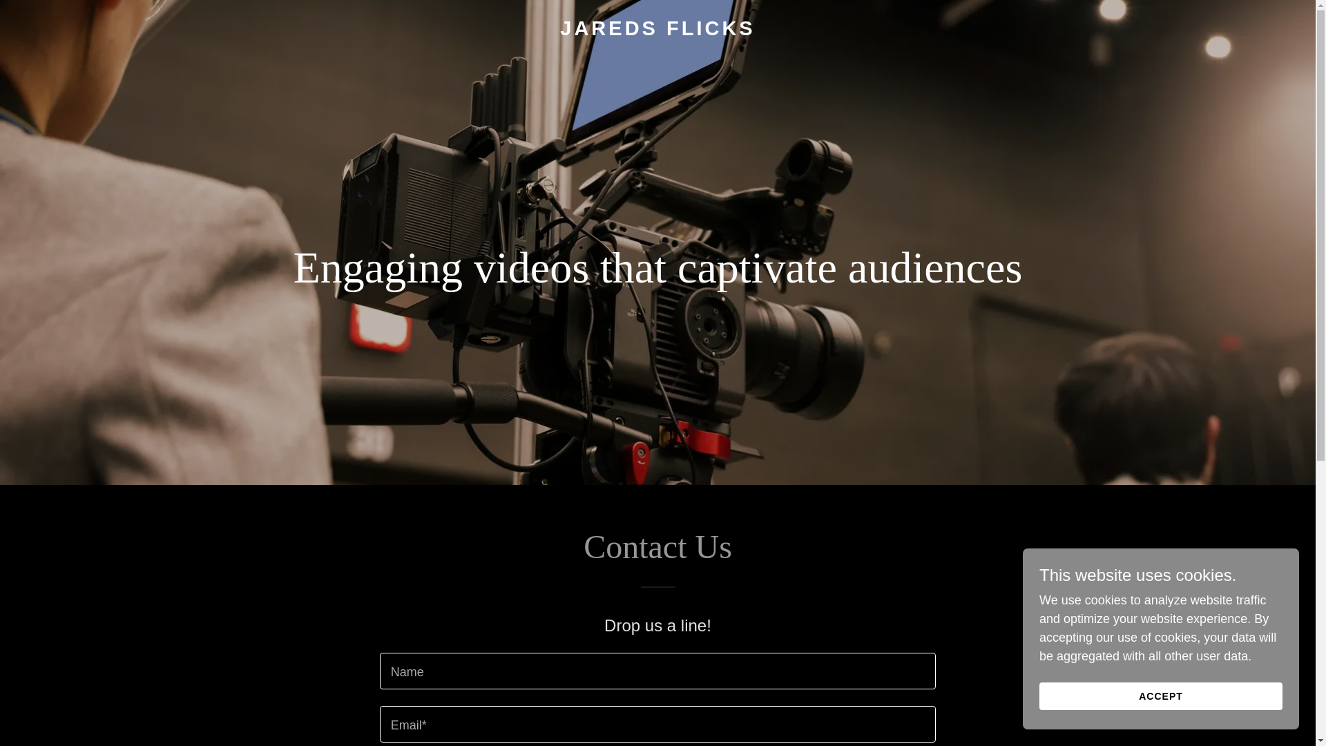 website screenshot of https://jaredsflicks.com/