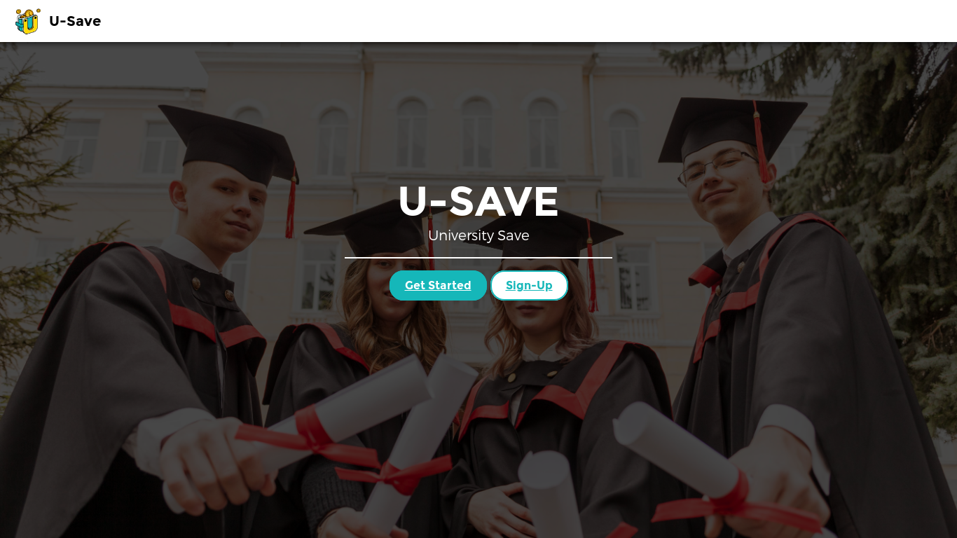 website screenshot of https://usave.web.id/