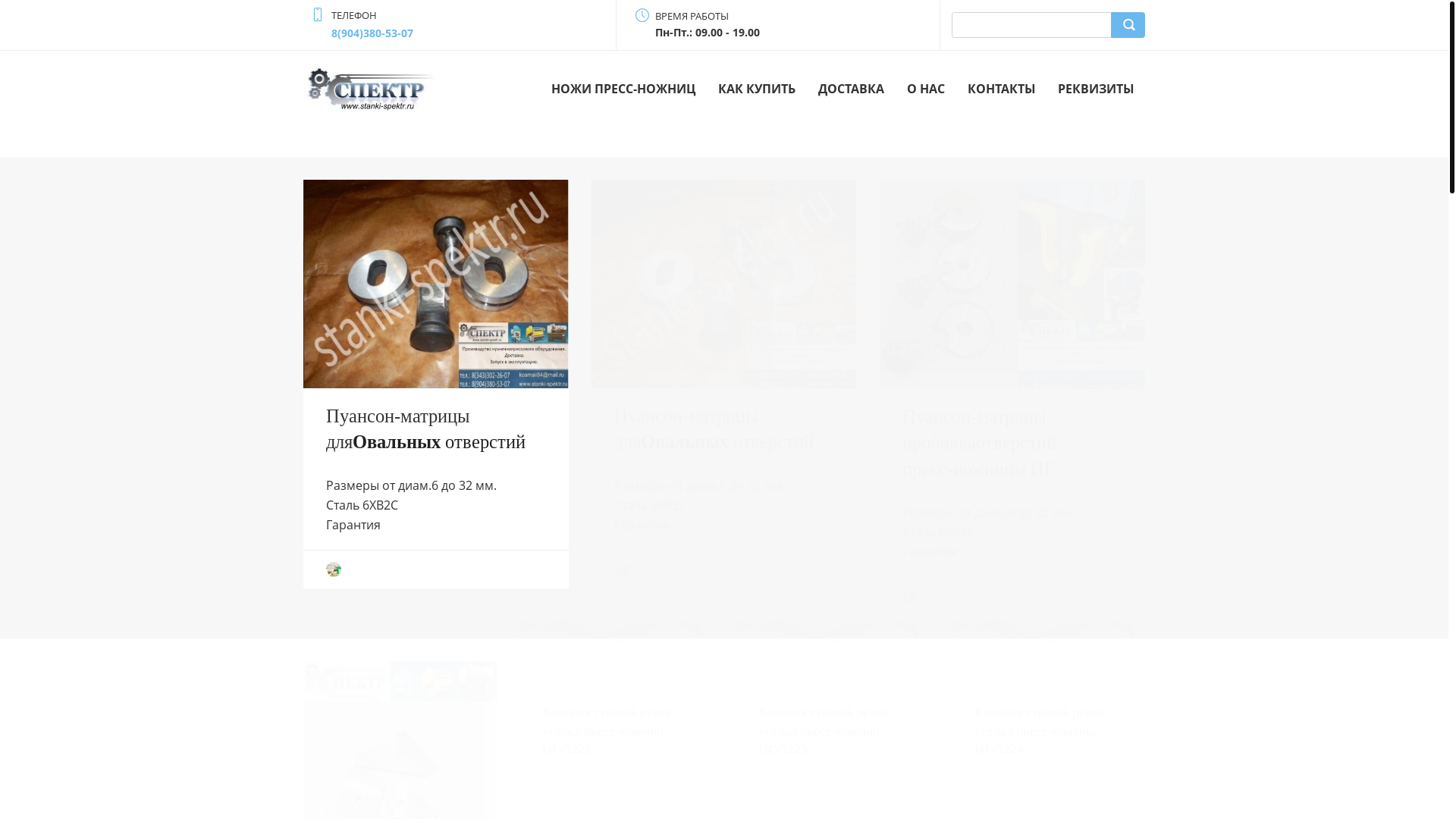 website screenshot of https://nspektr.ru/