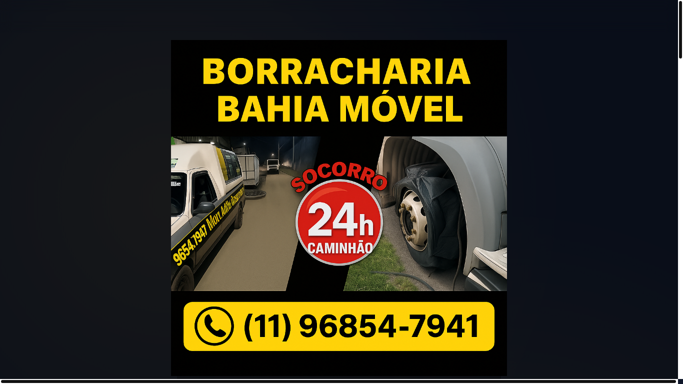 website screenshot of https://borrachariamovelsp.com/