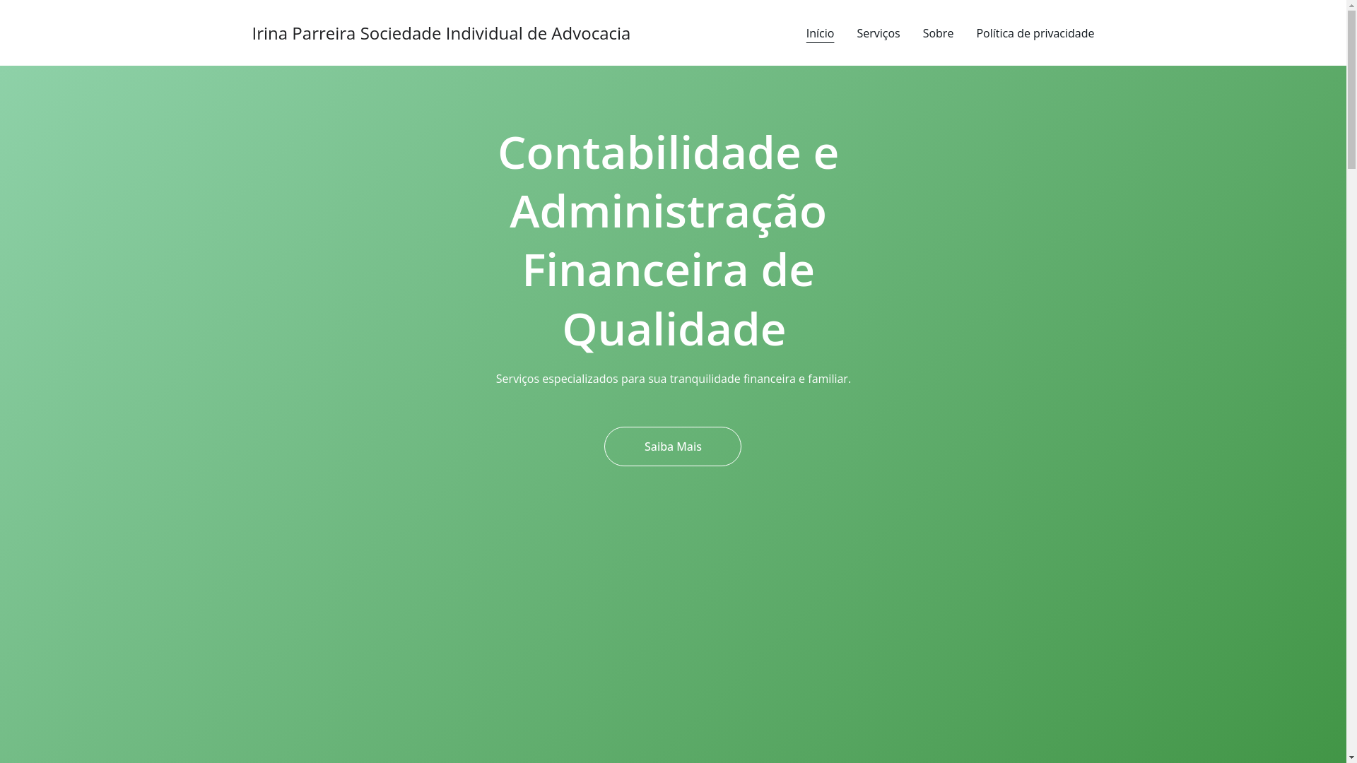 website screenshot of https://irinaparreirasociedade.shop/