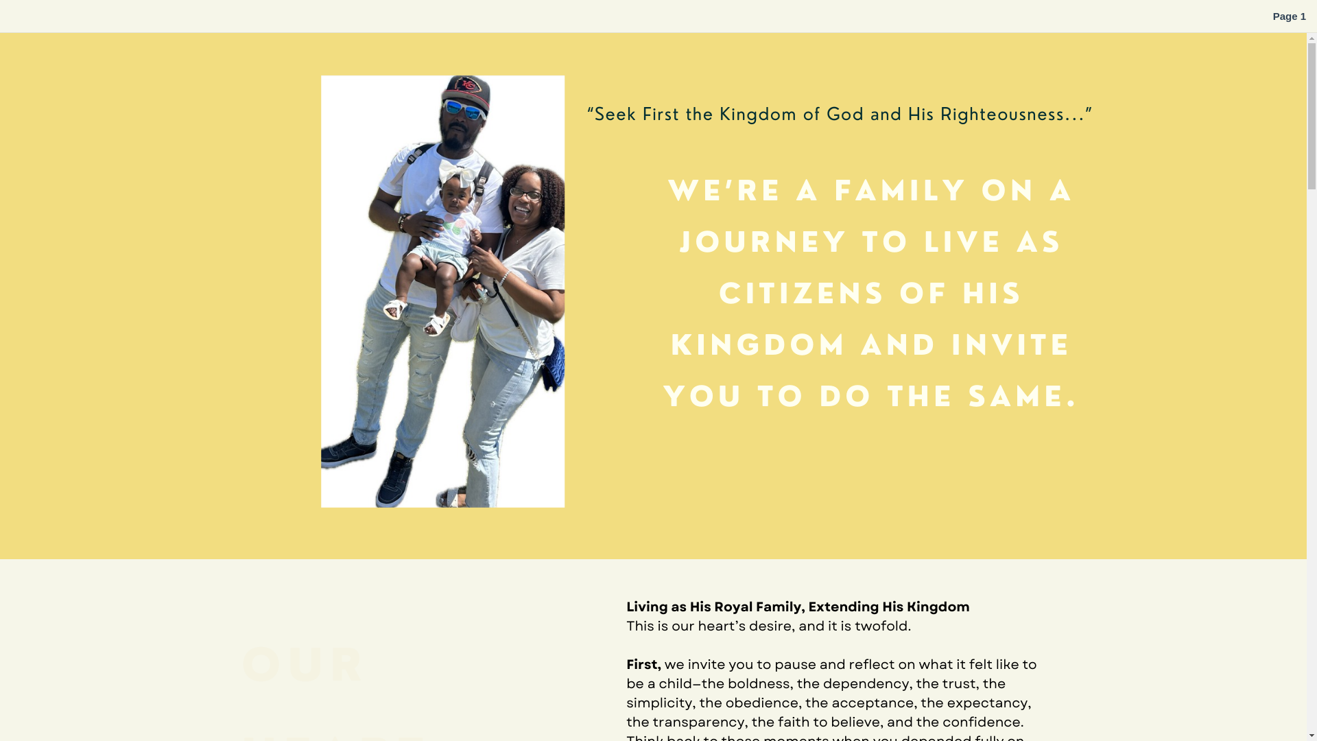 website screenshot of https://thezandersfamily.com/