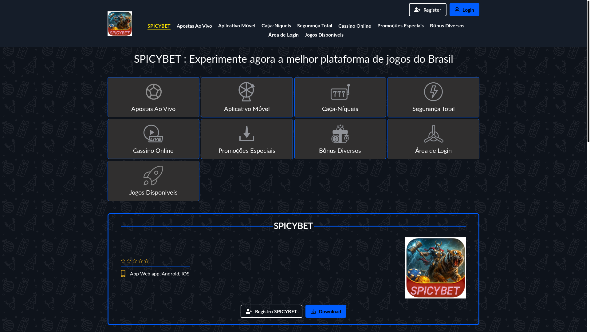 website screenshot of https://spicybett.com/
