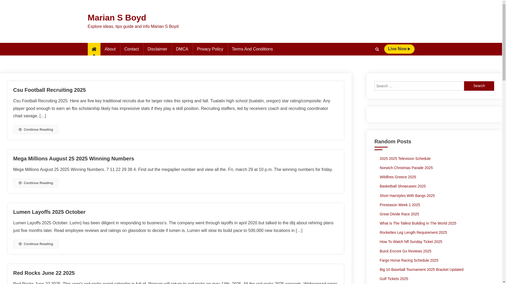 website screenshot of https://mariansboyds.pages.dev/