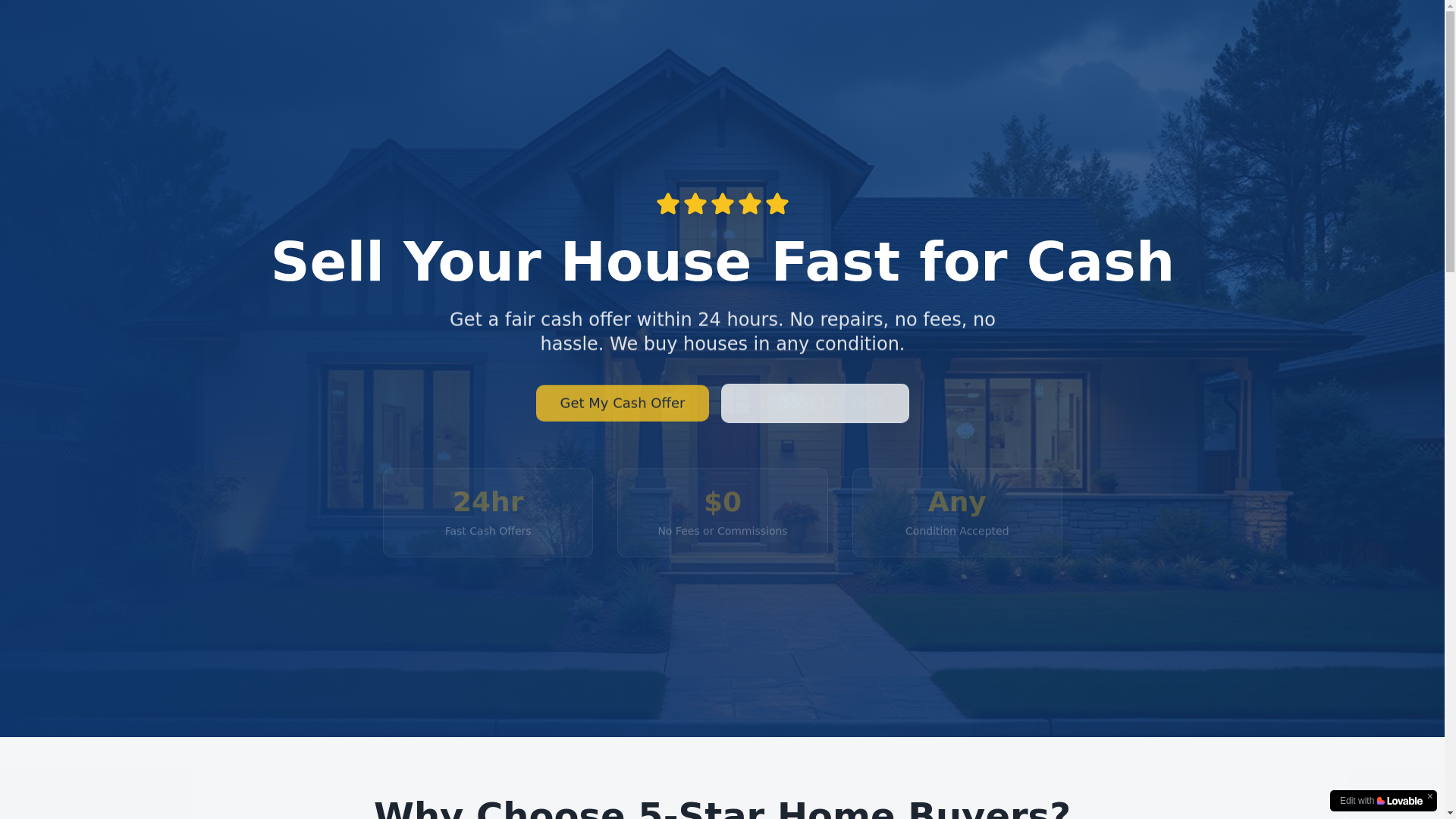 website screenshot of https://star-home-sell.com/