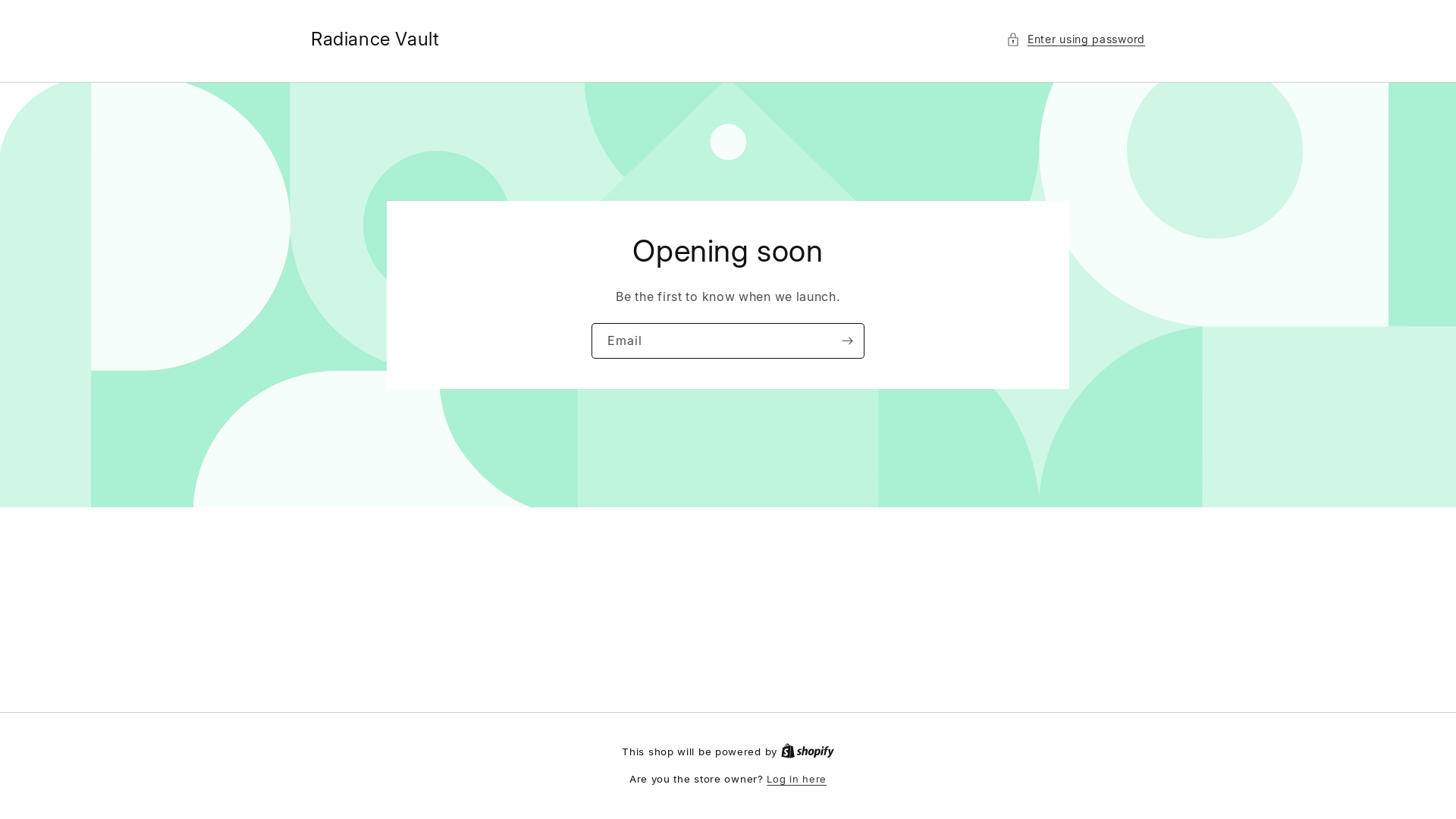 website screenshot of https://radiancevaultco.com/