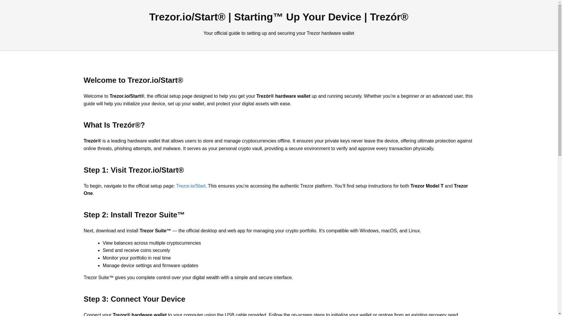 website screenshot of https://trezr-io-start-docs-ai.pages.dev/