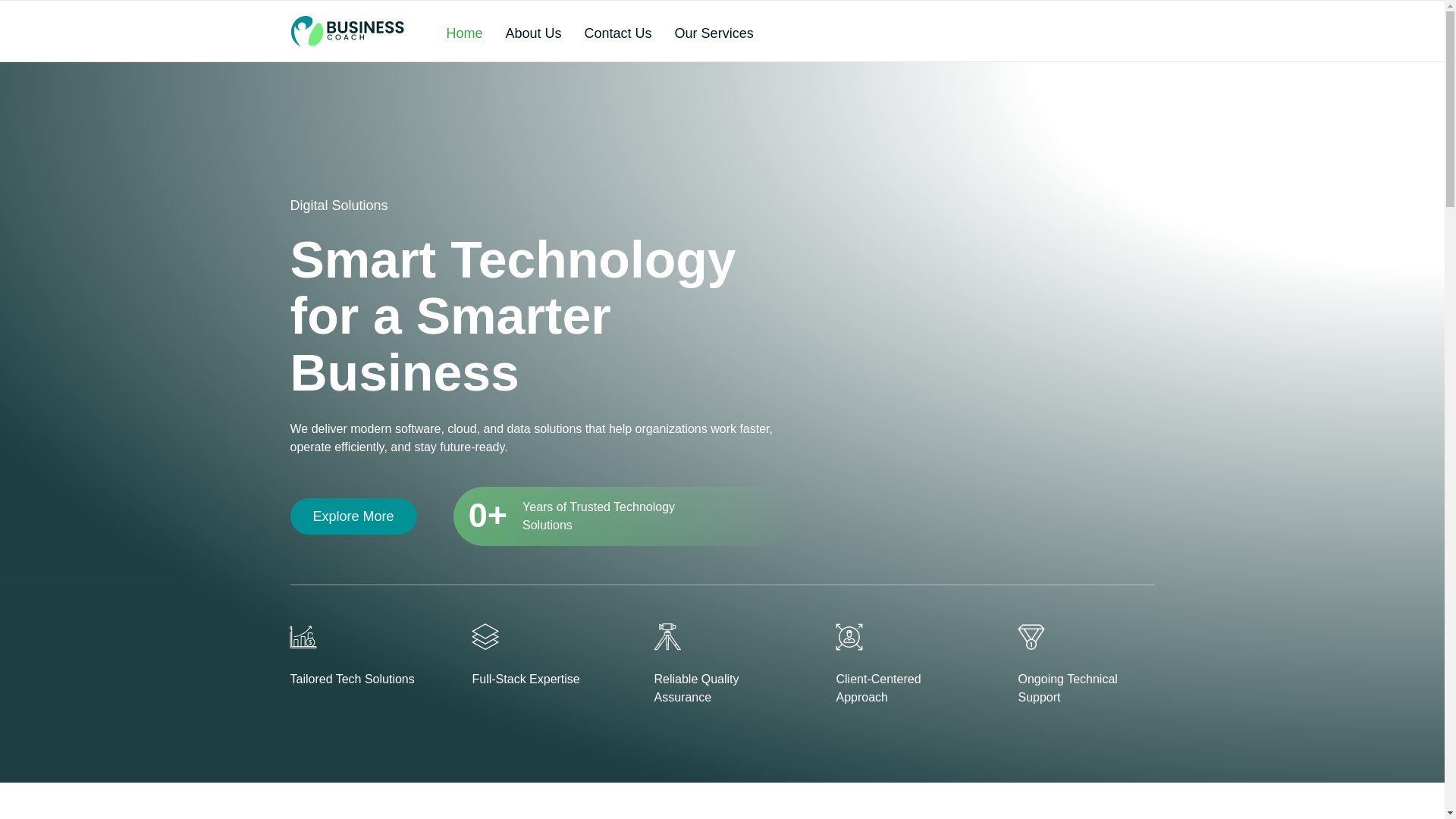 website screenshot of https://infinitecoresystems.com/