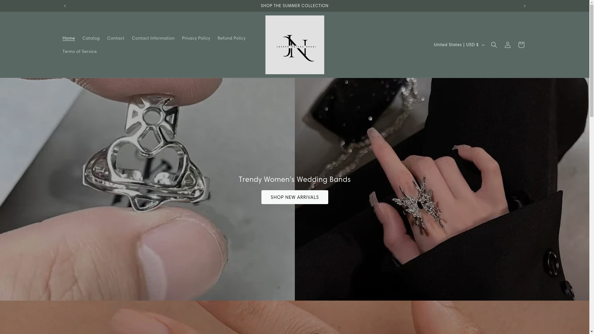website screenshot of https://josephodiakankadi.store/