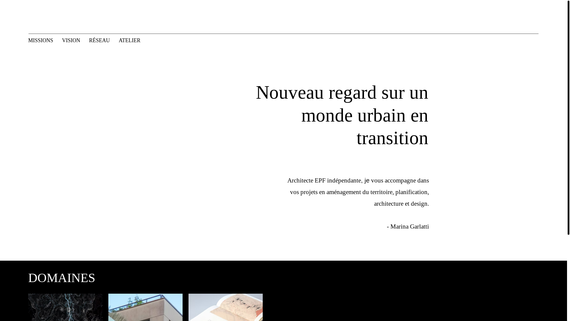 website screenshot of https://atelier-garlatti.ch/