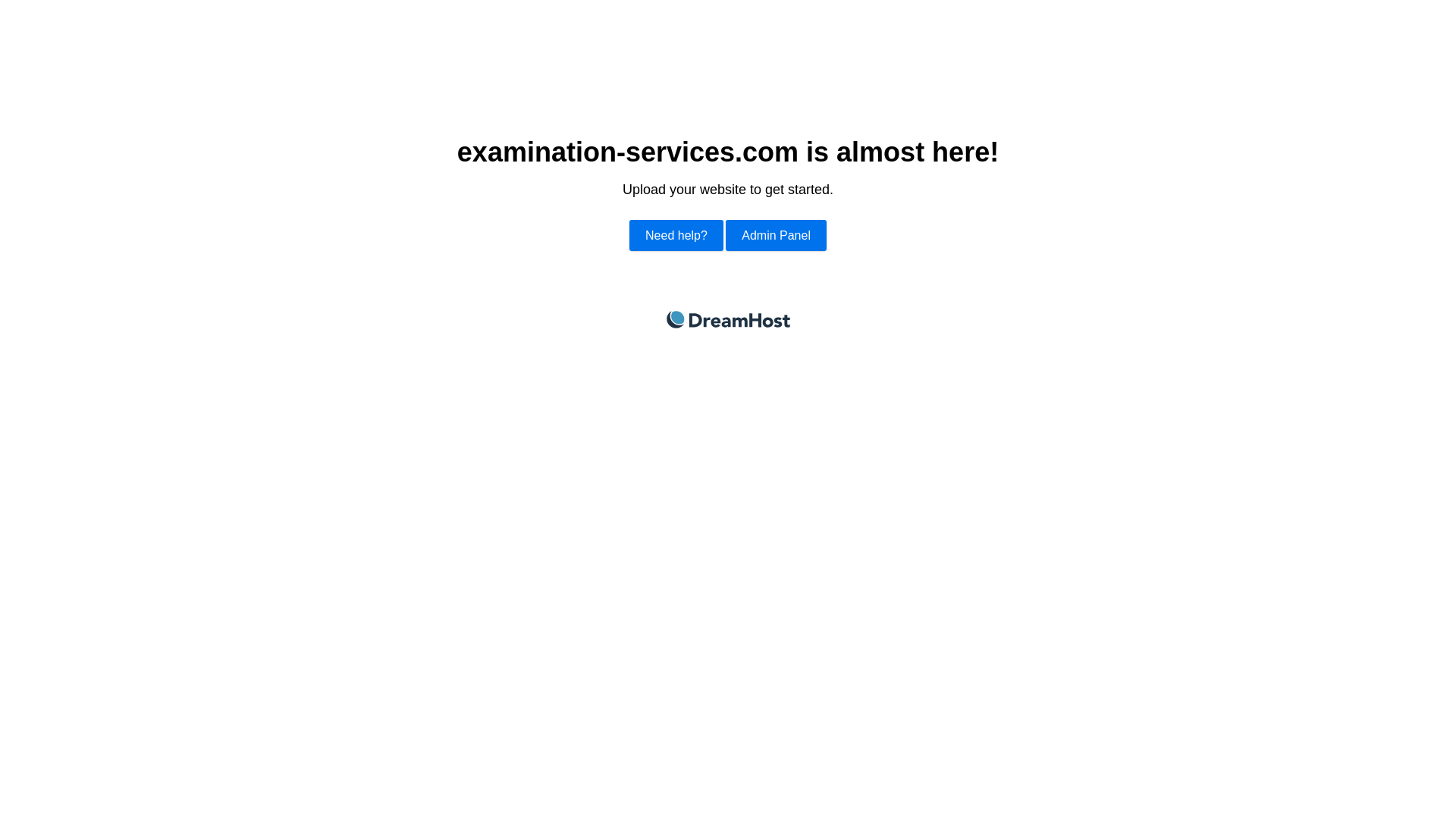 website screenshot of https://examination-services.com/