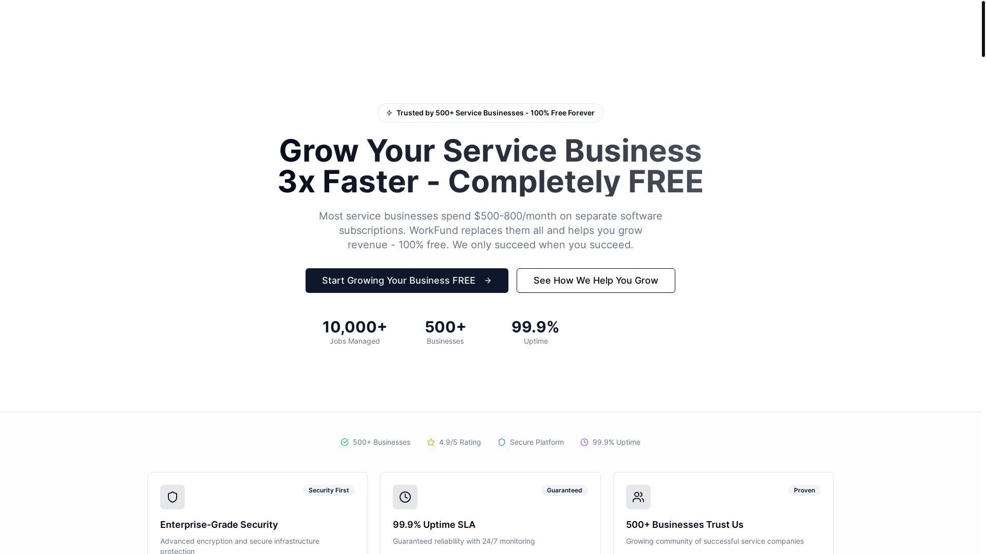 website screenshot of https://clickworkfund.com/