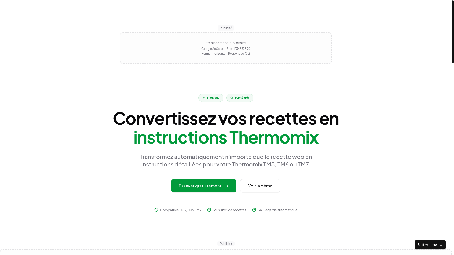 website screenshot of https://convertomix.com/