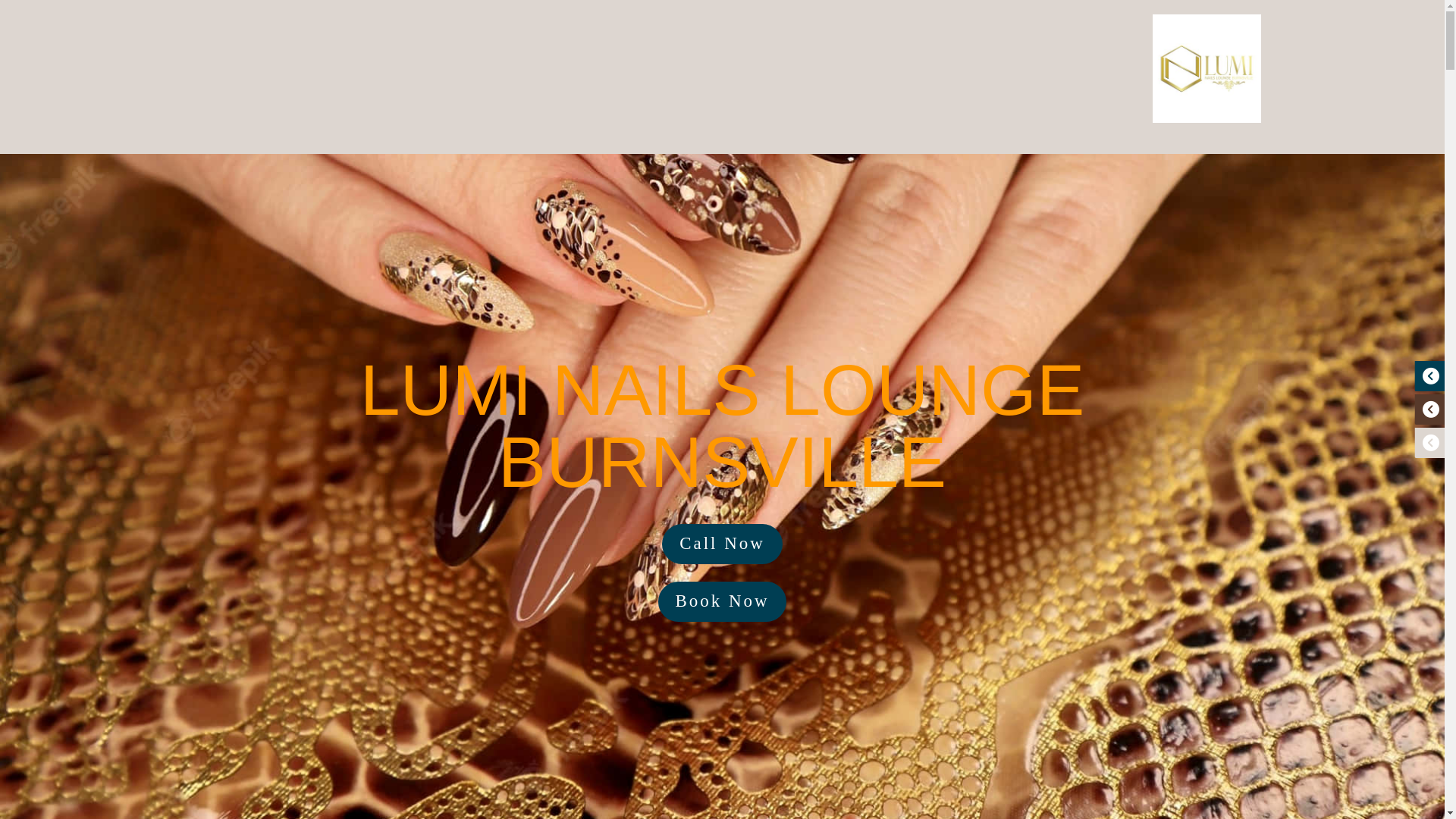 website screenshot of https://luminailsloungeburnville.com/