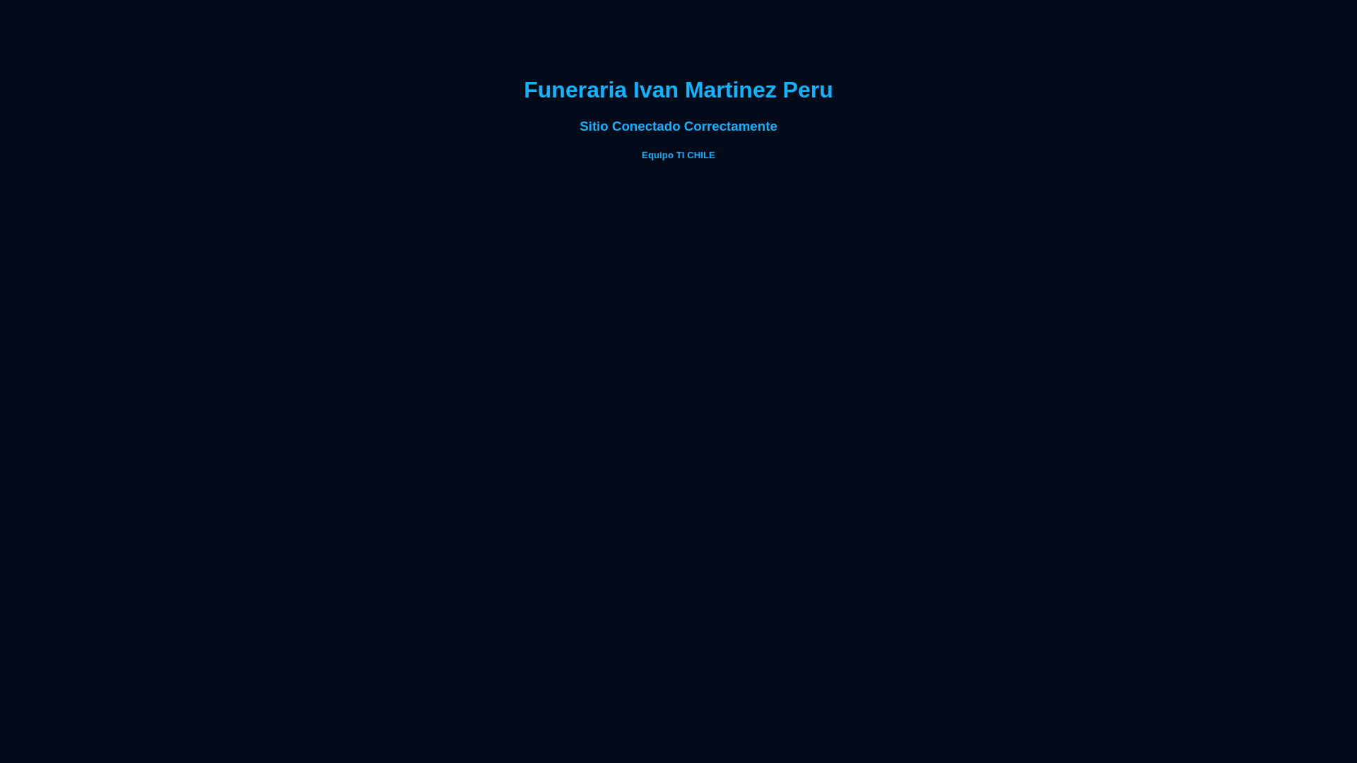 website screenshot of https://funerariaivanmartinezperu.pe/