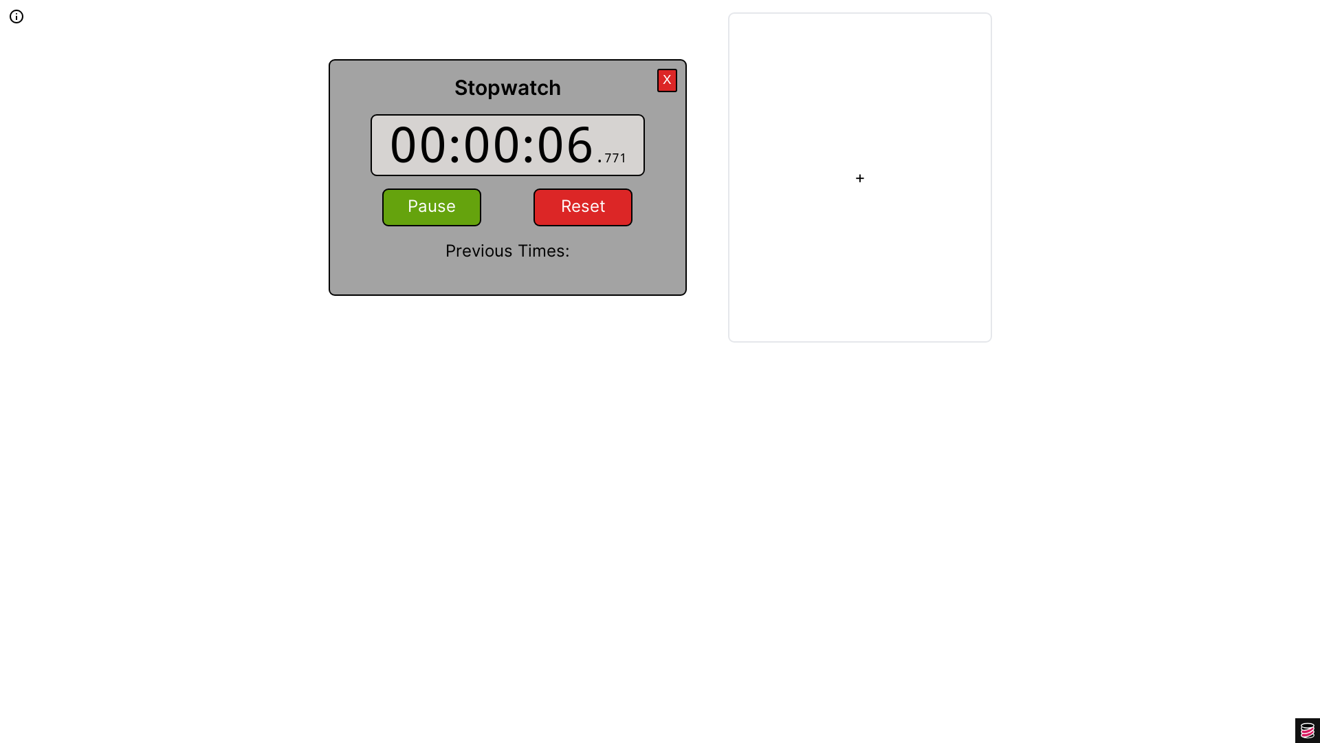 website screenshot of https://stopwatch-tracker-react.pages.dev/