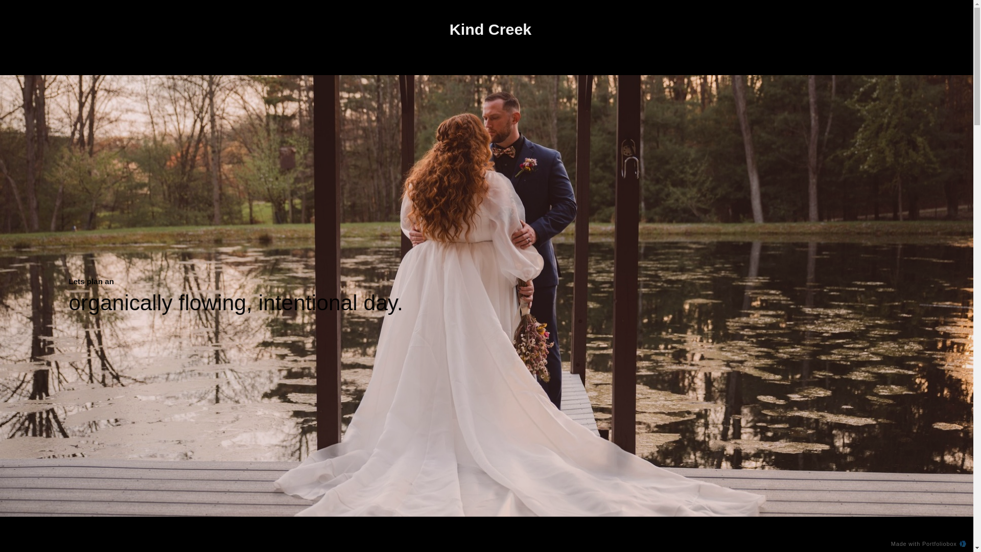 website screenshot of https://kindcreekevents.com/