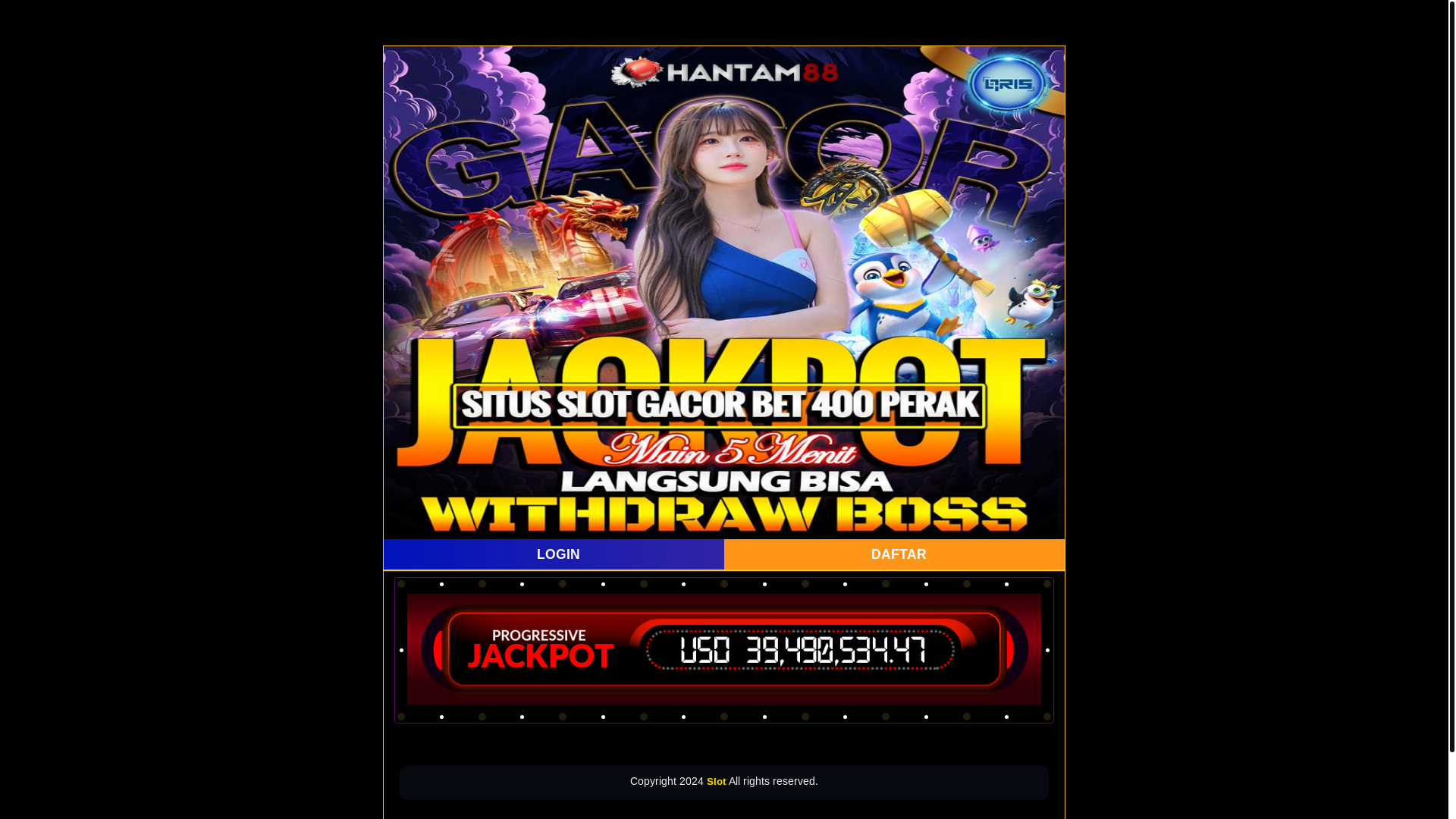 website screenshot of https://hantam88-bocoran-rtp-slot.pages.dev/
